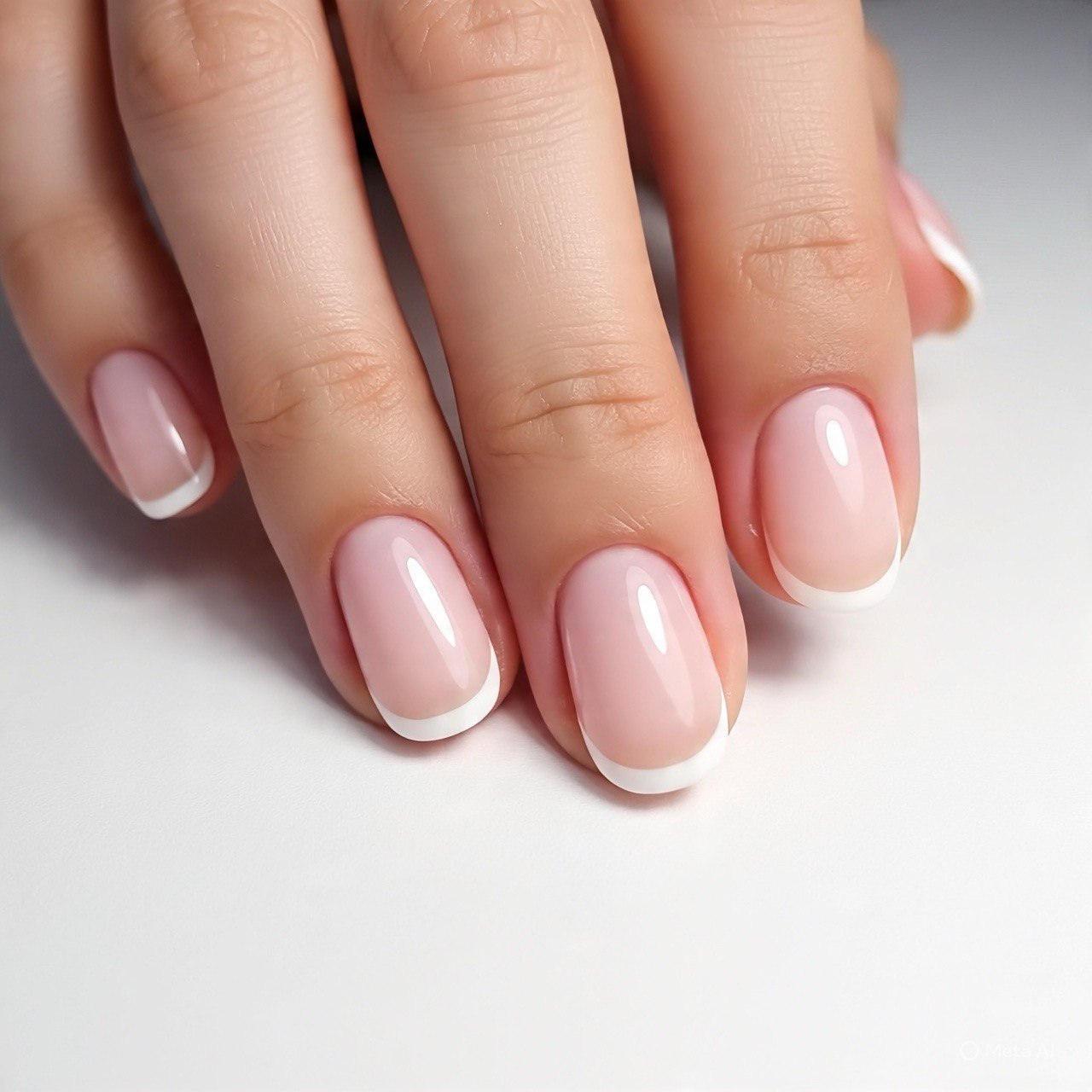 French Tip Classic Manicure