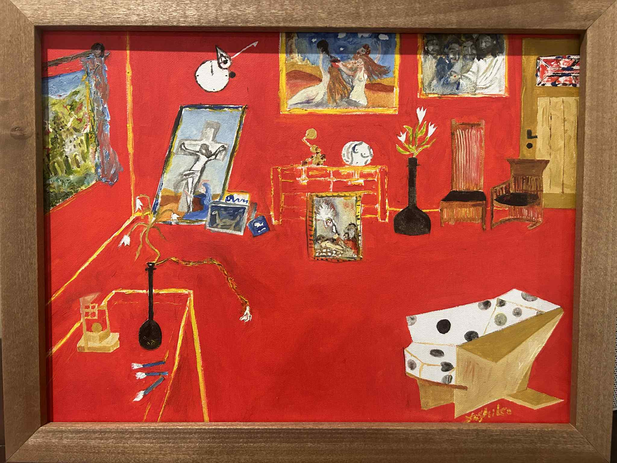 Red Room 15" x 11" /赤い部屋 38.1 cm x 27.94 cm
