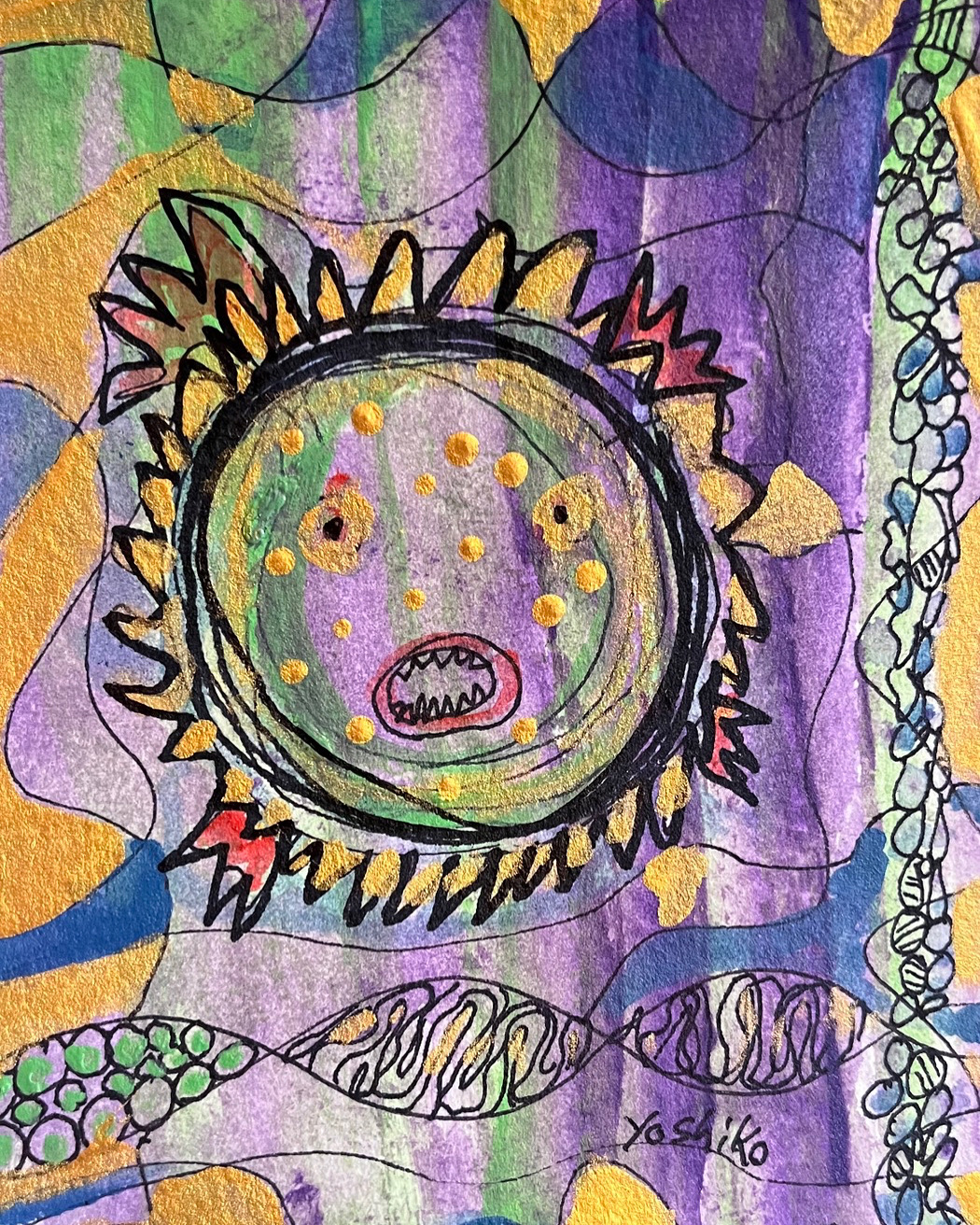 Face of Puffer Fish Postcard /ふぐの顔　（ポストカード）