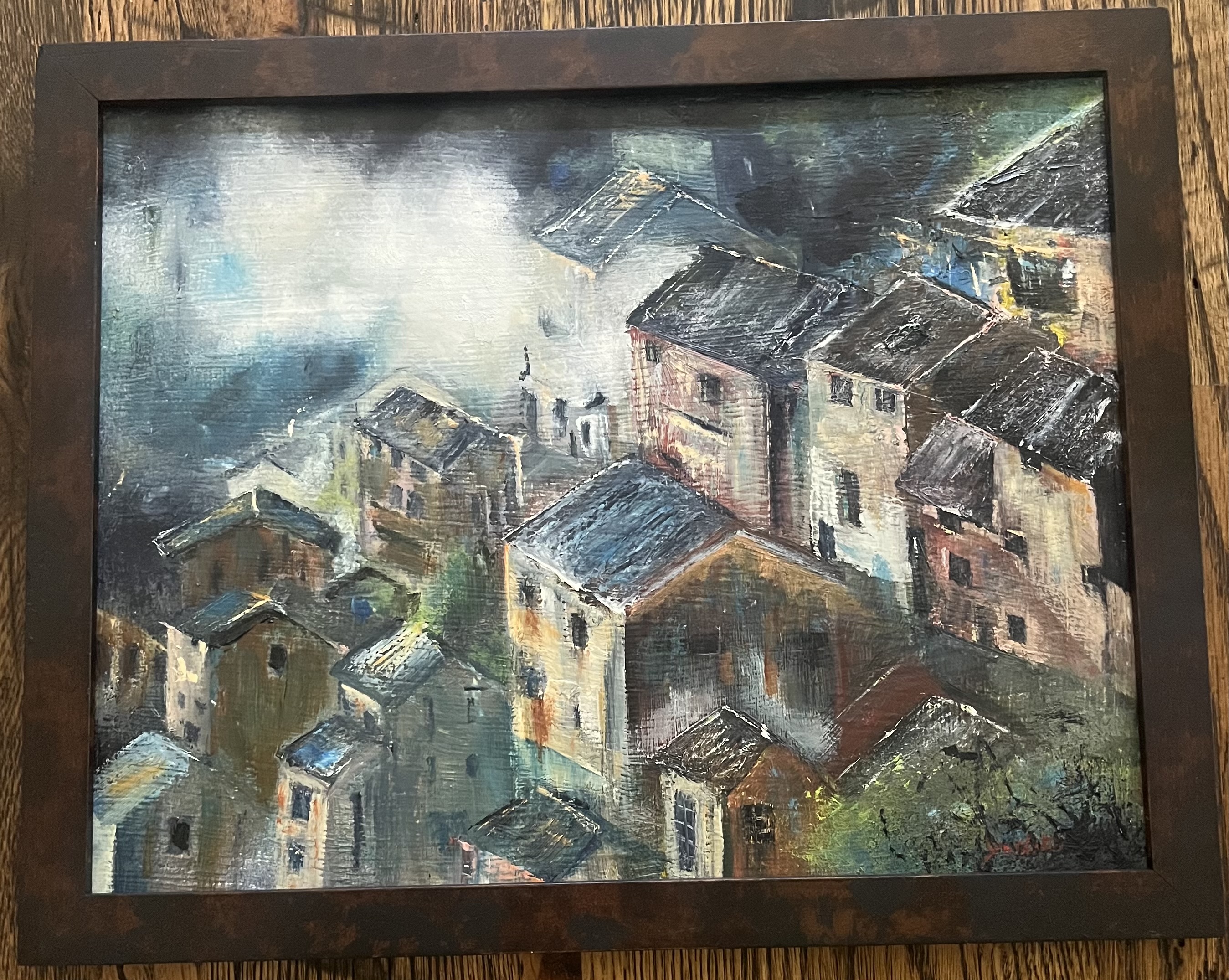 Industrial Town in Germany, 11" x 14"/ドイツのある工業都市 27.94 cm x 35.56 cm