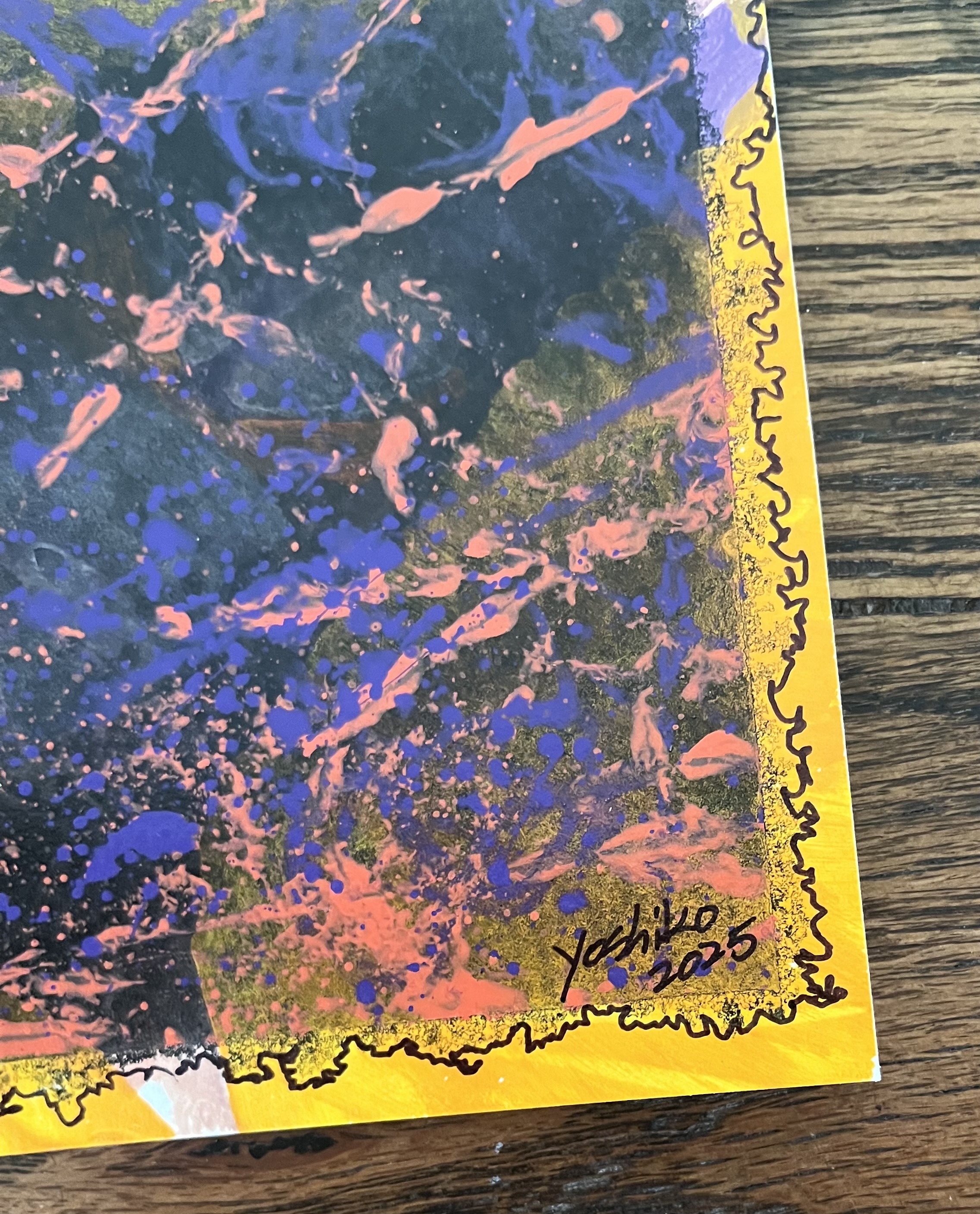 Acrylic Postcard with envelope "My Way"/アクリリック 画材ポストカード「マイウェイ」