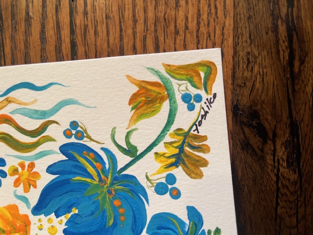 "Dream"/「夢」Acrylic postcard/ Acrylic postcard アクリリック 画材ポストカード