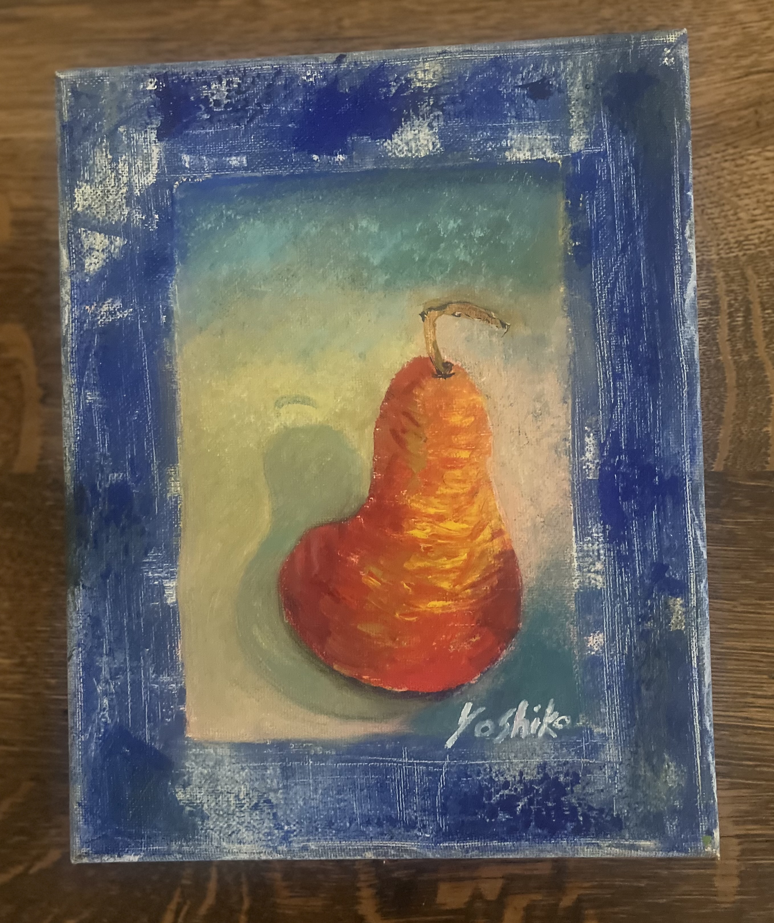 3 Pears,  8' x 10" on canvas / 3つの梨 ( 20.32 cm x 26.67 cm キャンバス)
