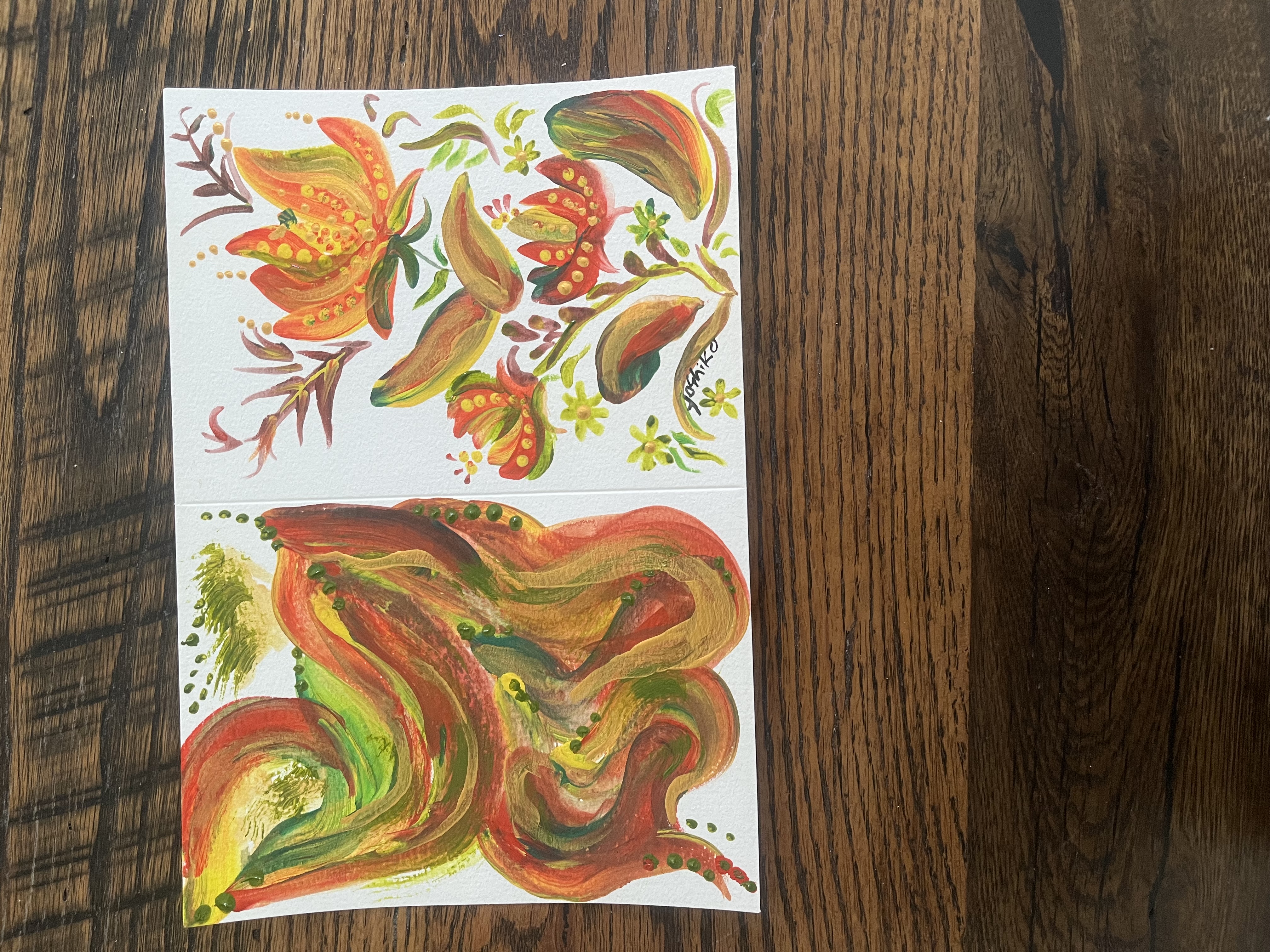  "Orange Flowers"/「オレンジ色フラワー」