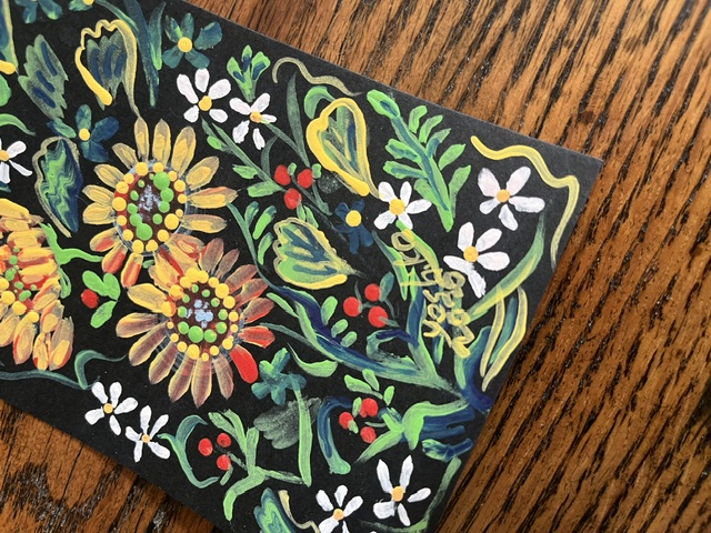 Acrylic Postcard with envelope "Sunflower"/アクリリックポストカード封筒付き
