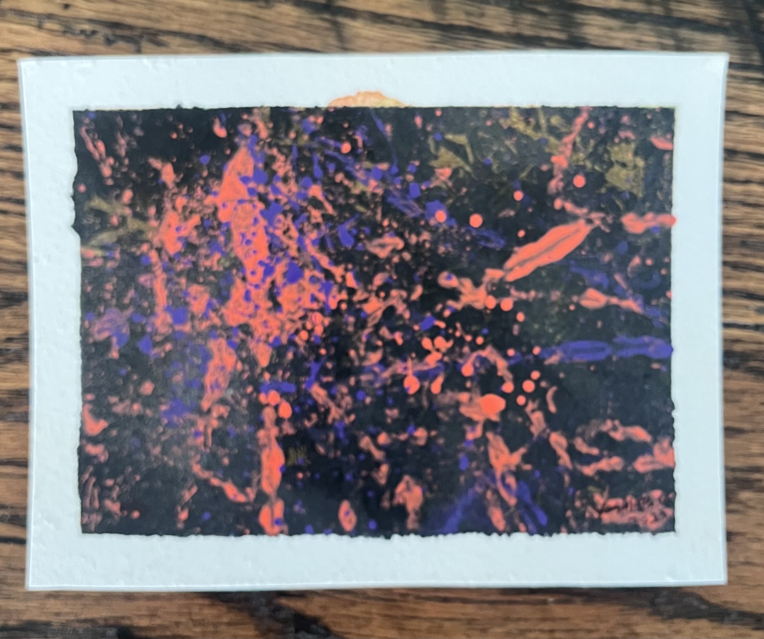 Acrylic Postcard with envelope"Splash" /アクリリック ポストカード封筒つき「スプラッシュ」