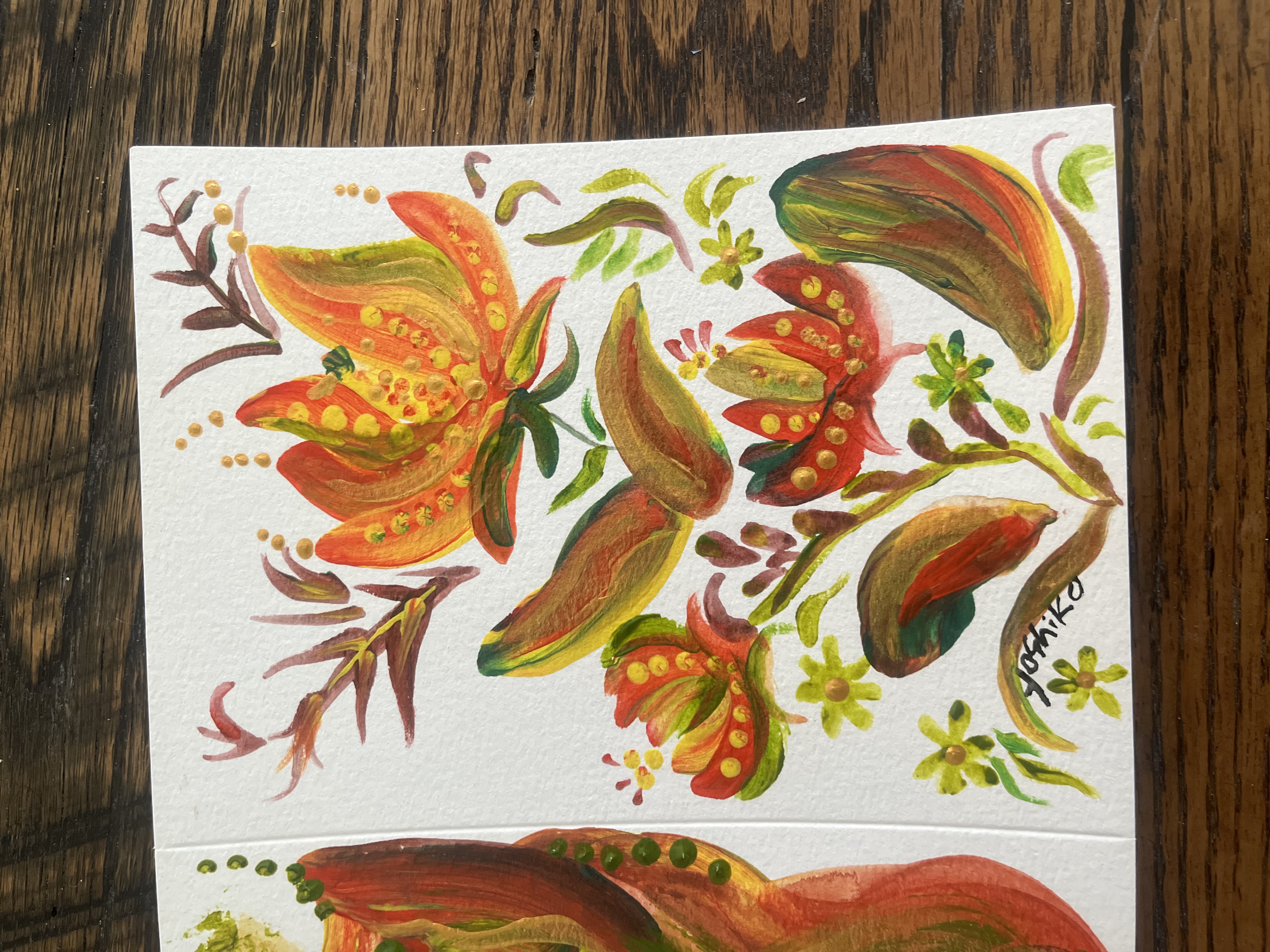  "Orange Flowers"/「オレンジ色フラワー」