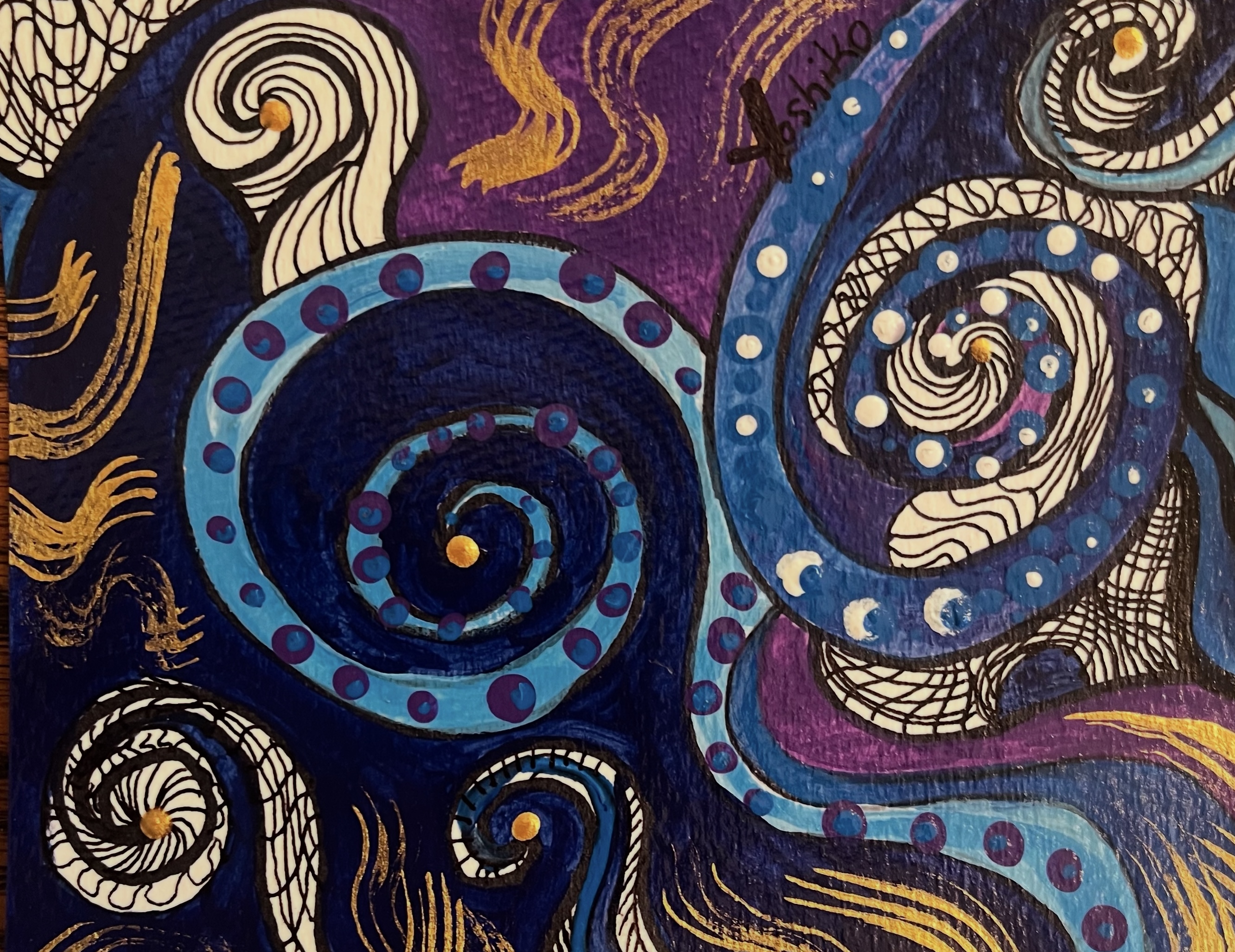 Acrylic Postcard, Vortex" /アクリリック ポストカード「渦」