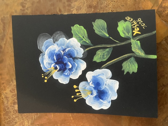 Acrylic Postcard with envelope"Not Alone"/アクリリックポストカード封筒付き「ひとりぼっちではない」
