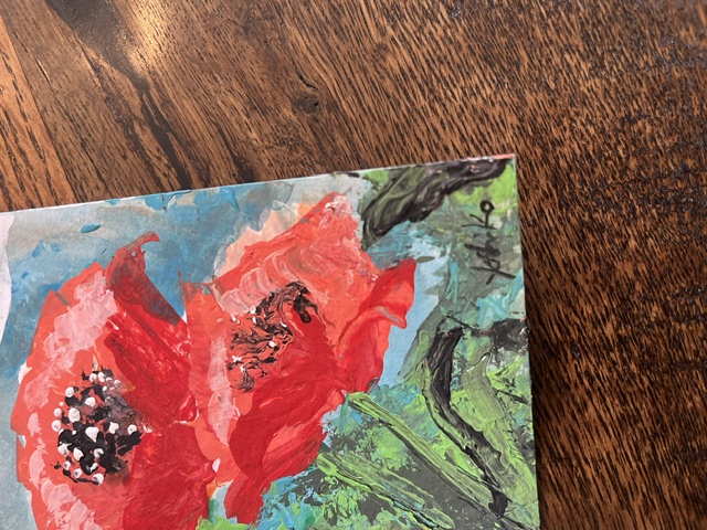Acrylic Postcard with envelope "Flower Air"/アクリリックポストカード封筒付き「フラワーエアー」