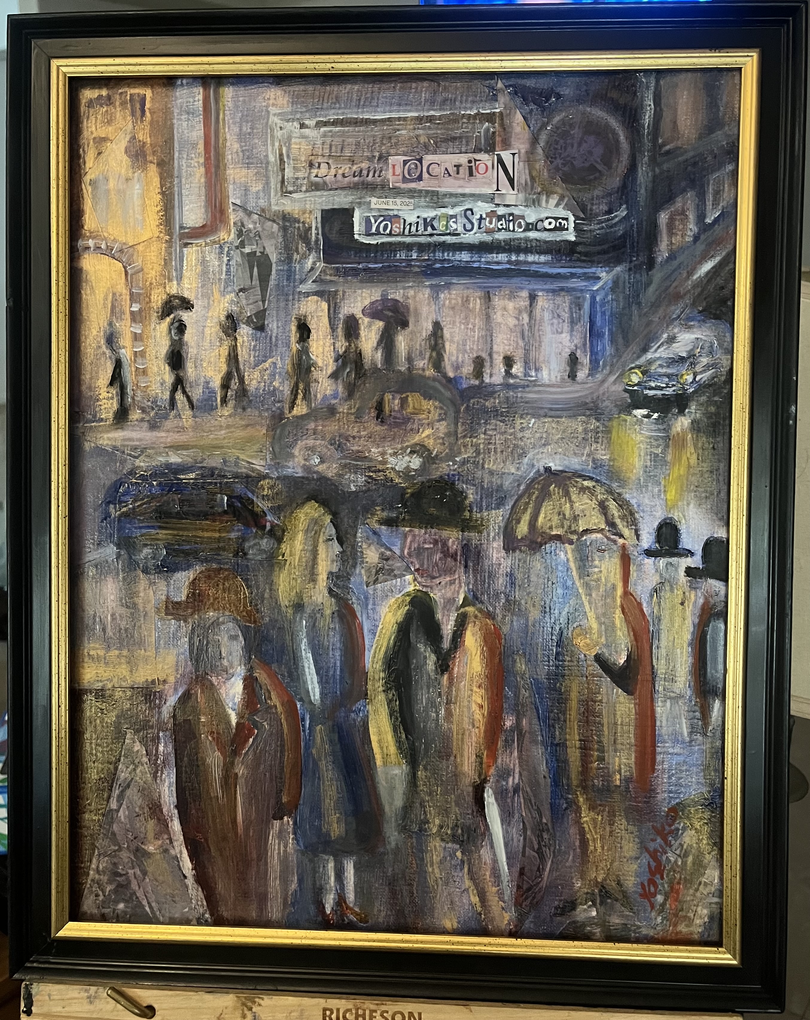 Personalized Advertising Painting 18" x 14" /パーソナライズ公告ペインティング 45.72 cm x 35.56 cm
