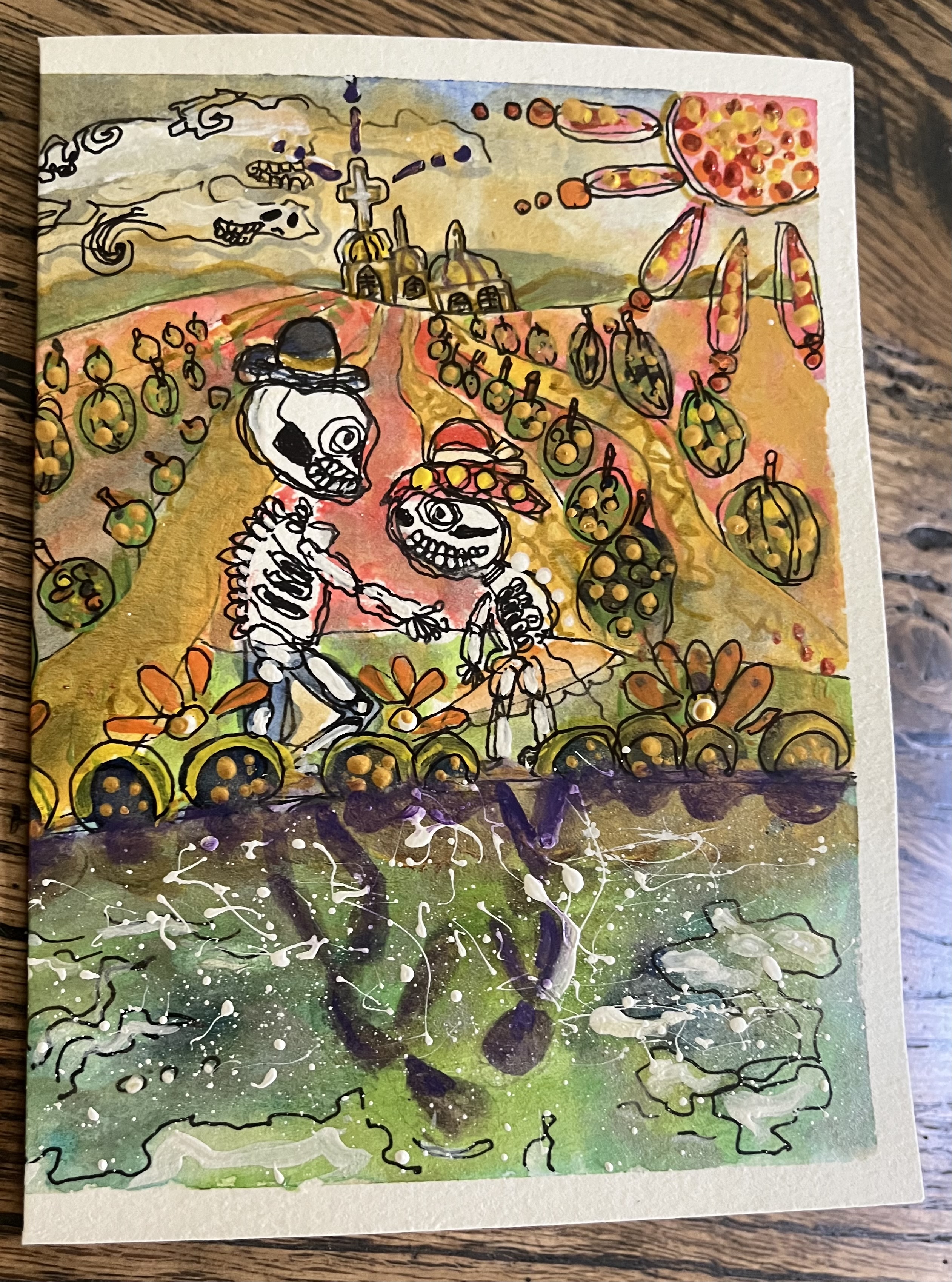 [SOLD OUT] Pumpkin Cemetery, Greeting Card / [売り切れ]かぼちゃかぼちゃお墓 (グリーティングカード）