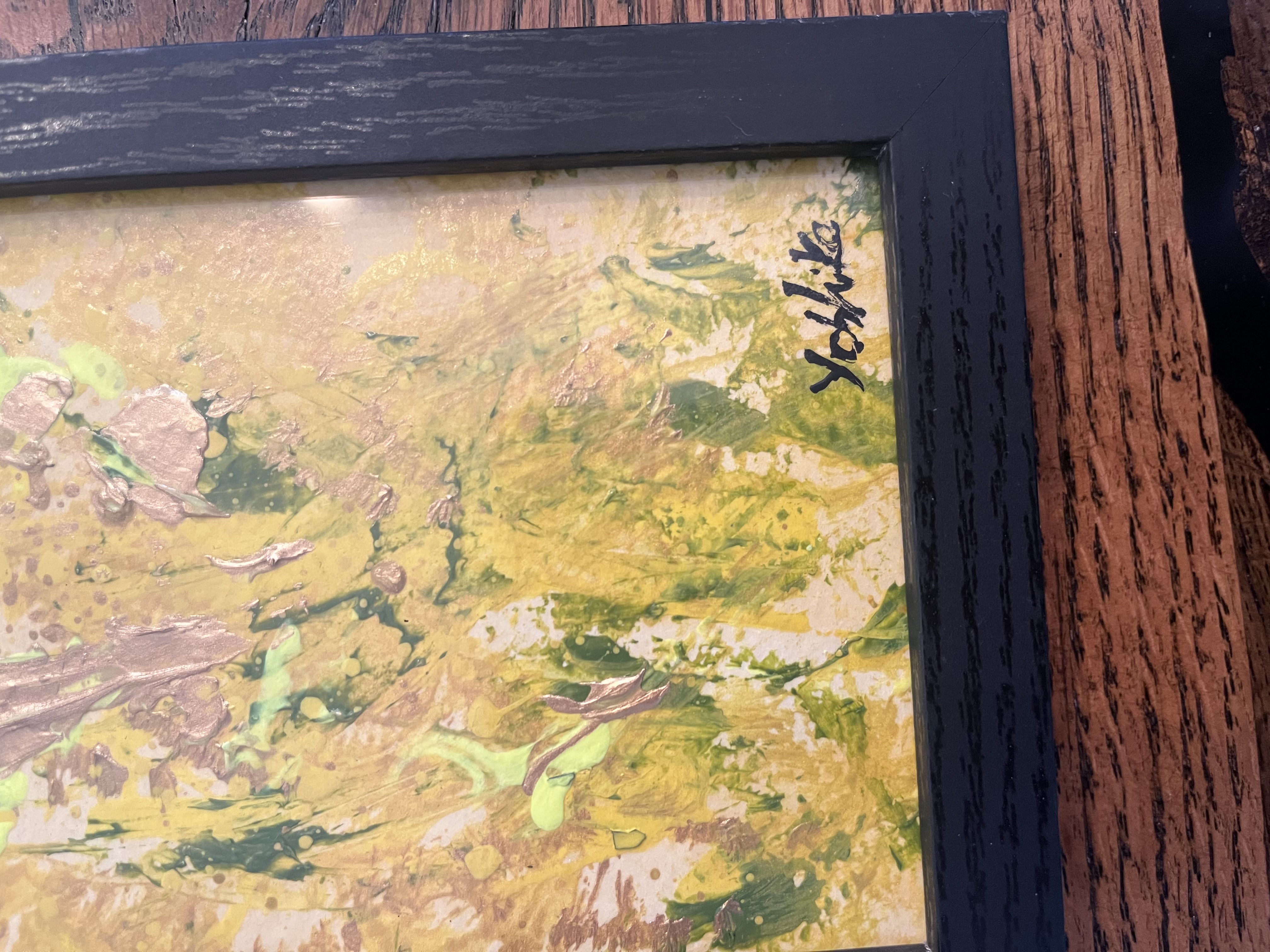 Acrylic 5.5" x 3.75" [Good Luck Money]/14 cm x 9 cm 「金運アップ」