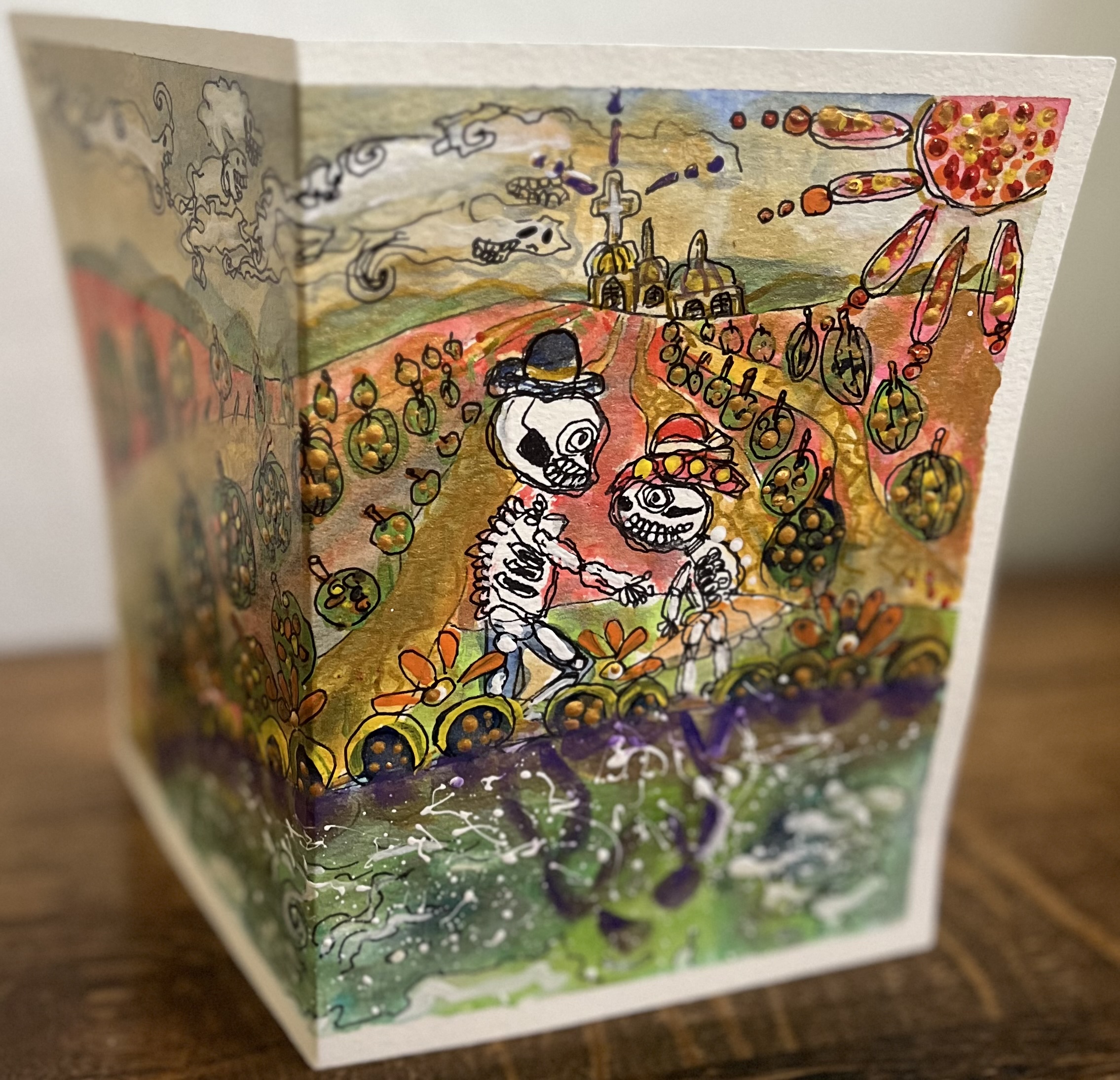 [SOLD OUT] Pumpkin Cemetery, Greeting Card / [売り切れ]かぼちゃかぼちゃお墓 (グリーティングカード）