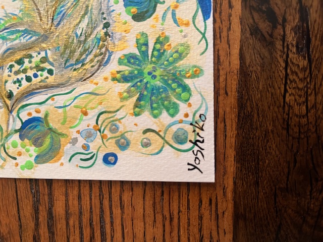"Now"/「今」Acrylic postcard アクリリック 画材ポストカード