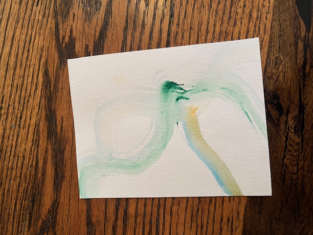 "Now"/「今」Acrylic postcard アクリリック 画材ポストカード