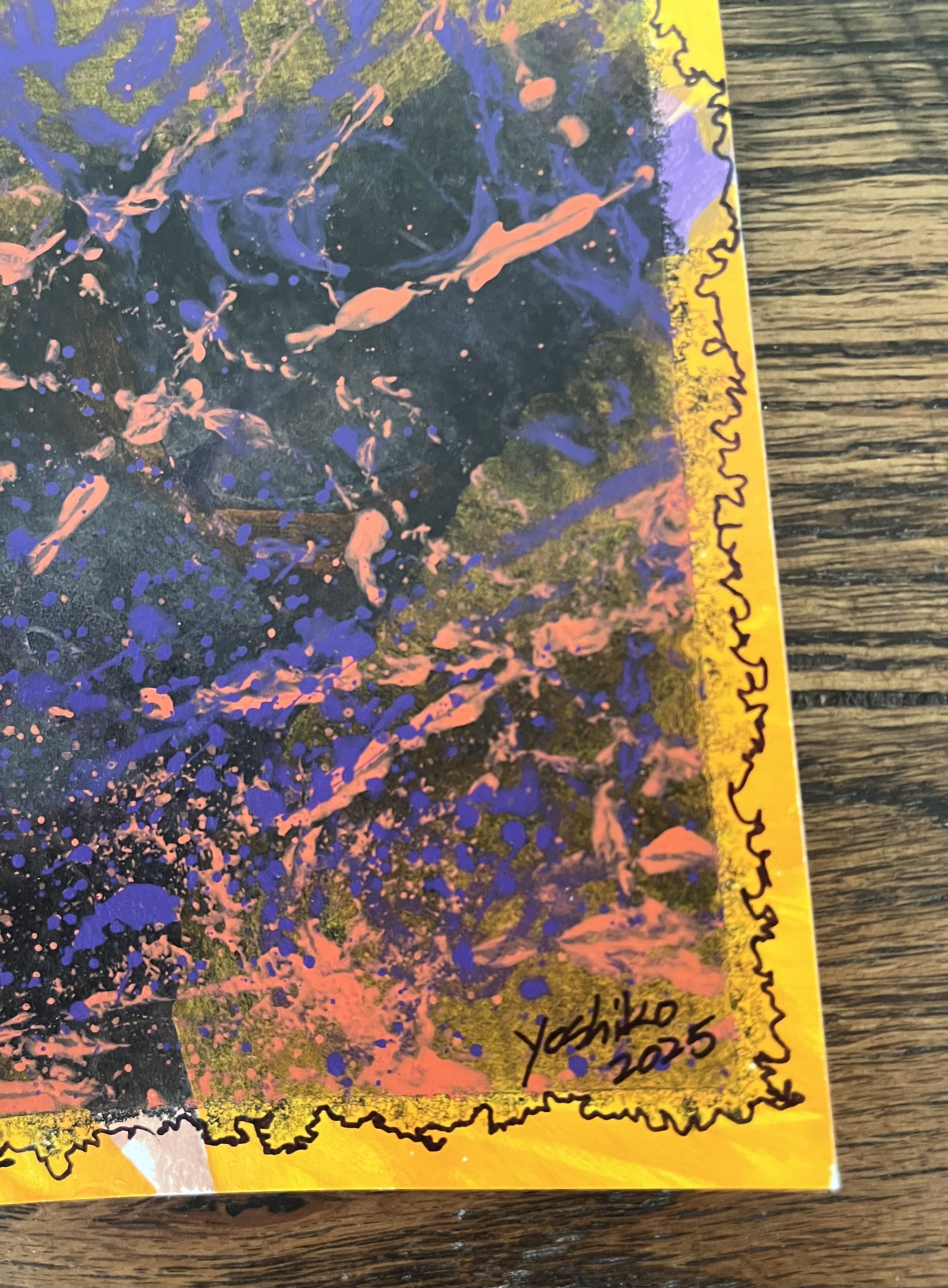 Acrylic Postcard with envelope "My Way"/アクリリック 画材ポストカード「マイウェイ」