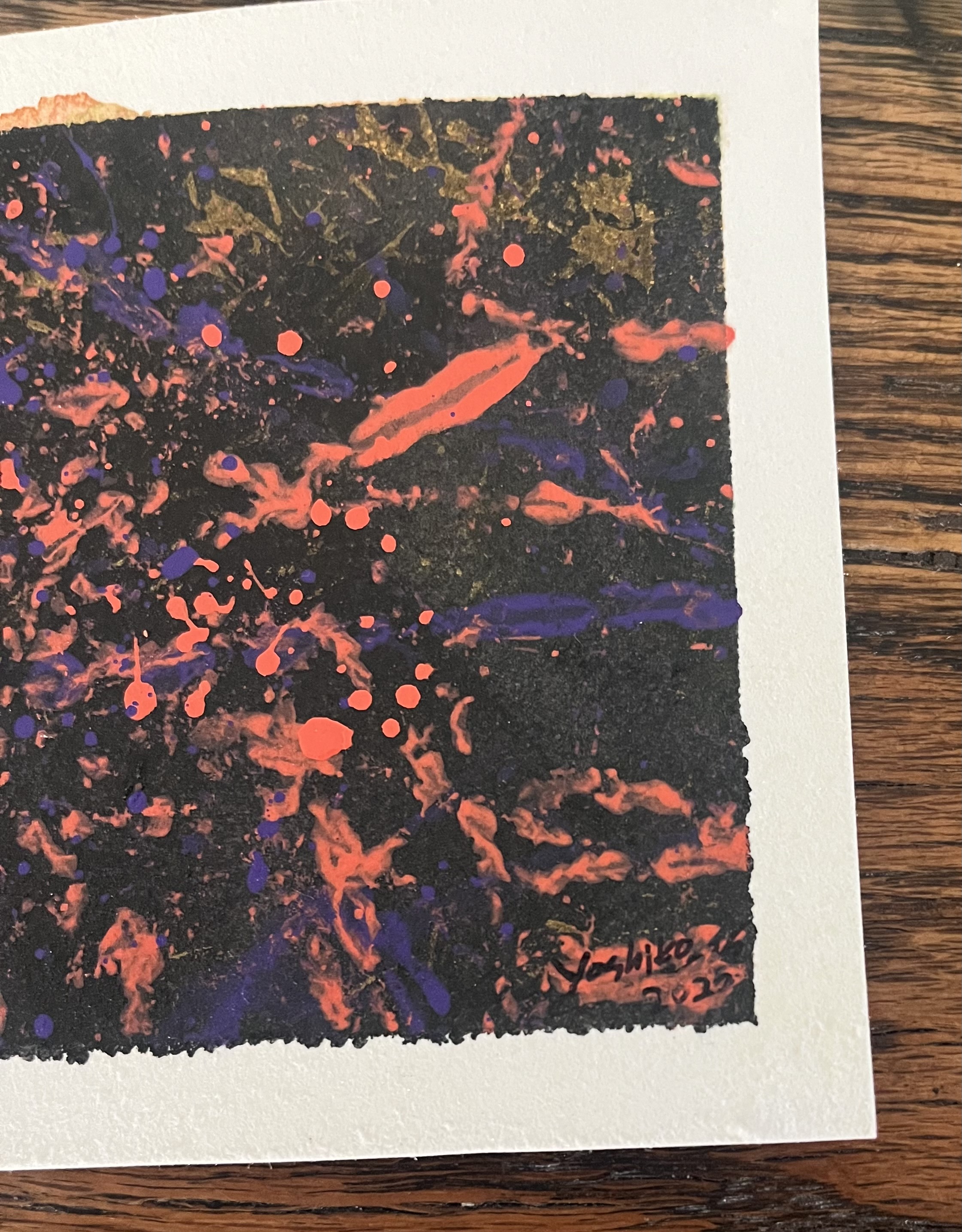 Acrylic Postcard with envelope"Splash" /アクリリック ポストカード封筒つき「スプラッシュ」