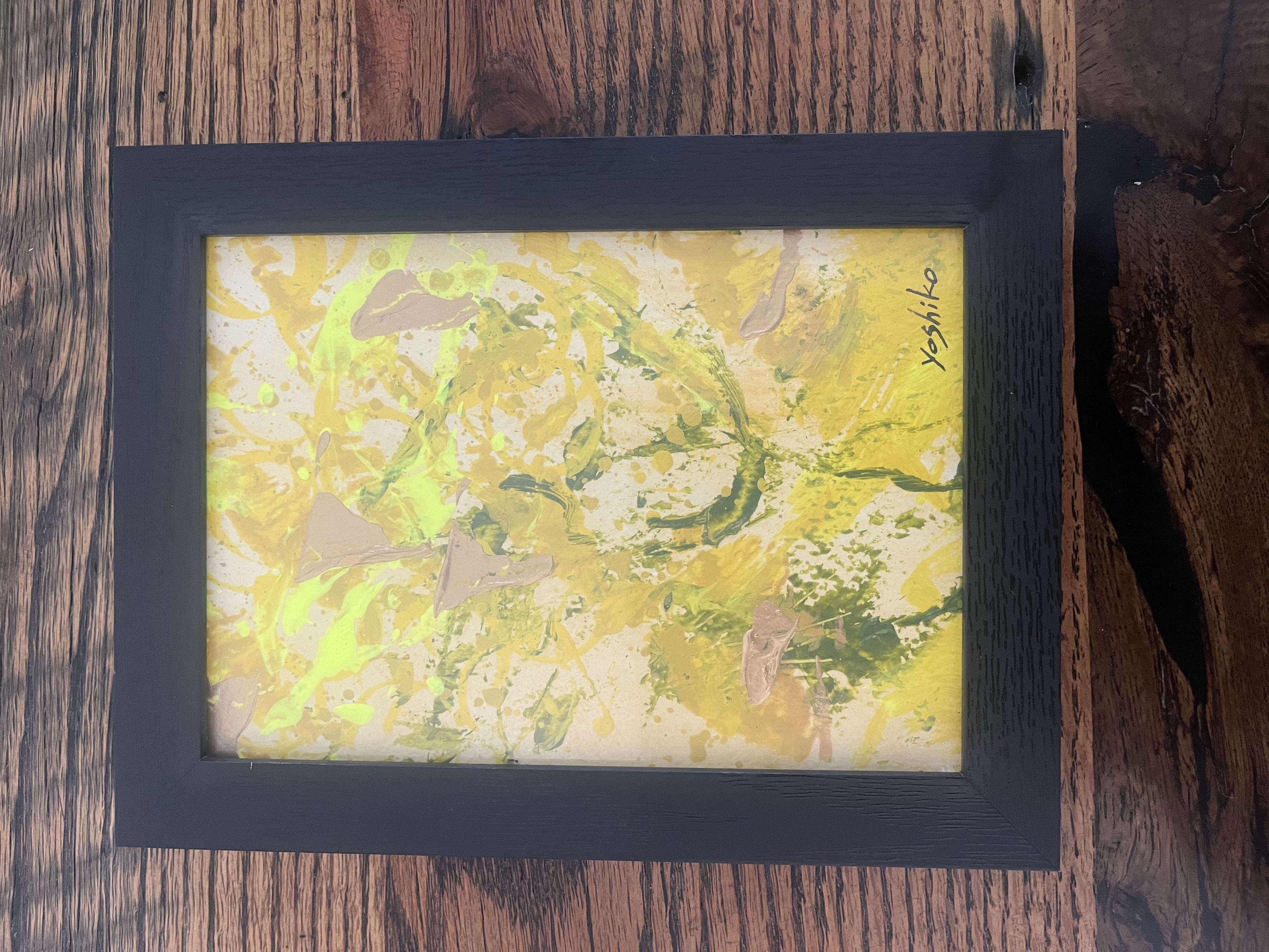 Acrylic 5.5" x 3.75" [Good Luck Money]/14 cm x 9 cm 「金運アップ」