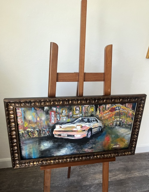 SOLD OUT  Toyota supra 1988 at Intersection Shinjuku Isetan DPT. Store/ 売切れトヨタスプラ1988東京新宿伊勢丹交差点