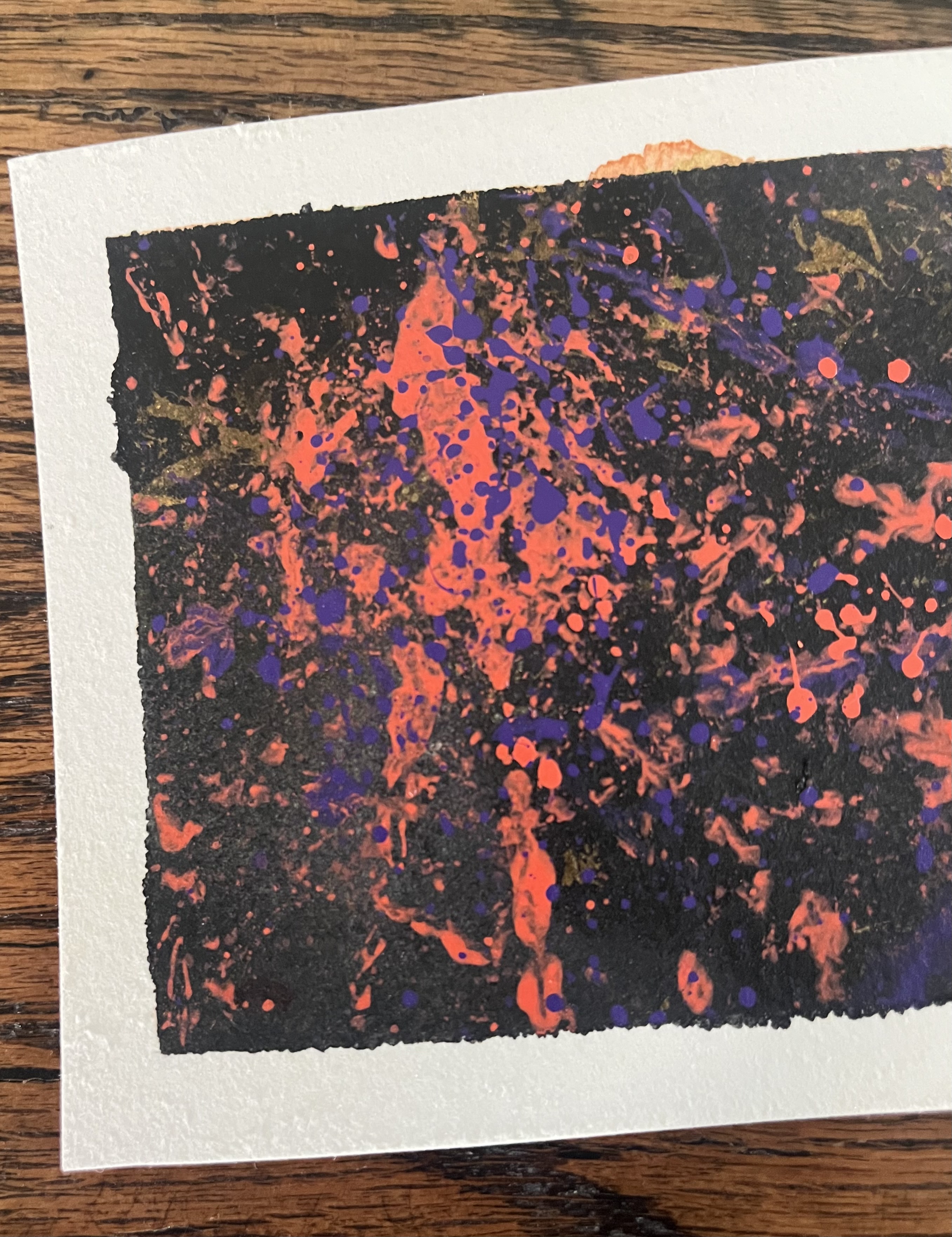 Acrylic Postcard with envelope"Splash" /アクリリック ポストカード封筒つき「スプラッシュ」