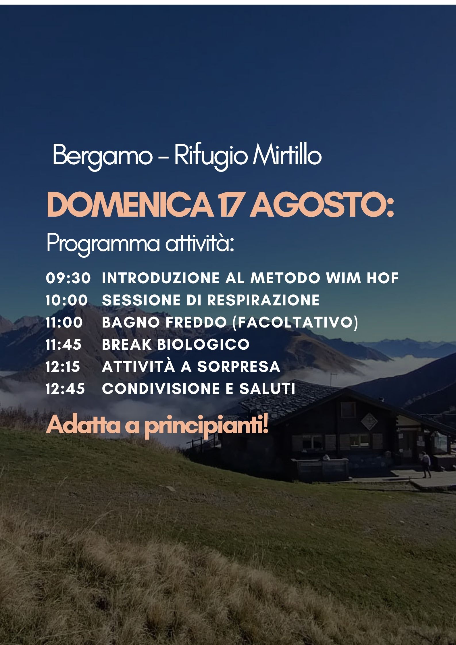 17 agosto - Workshop metodo Wim Hof