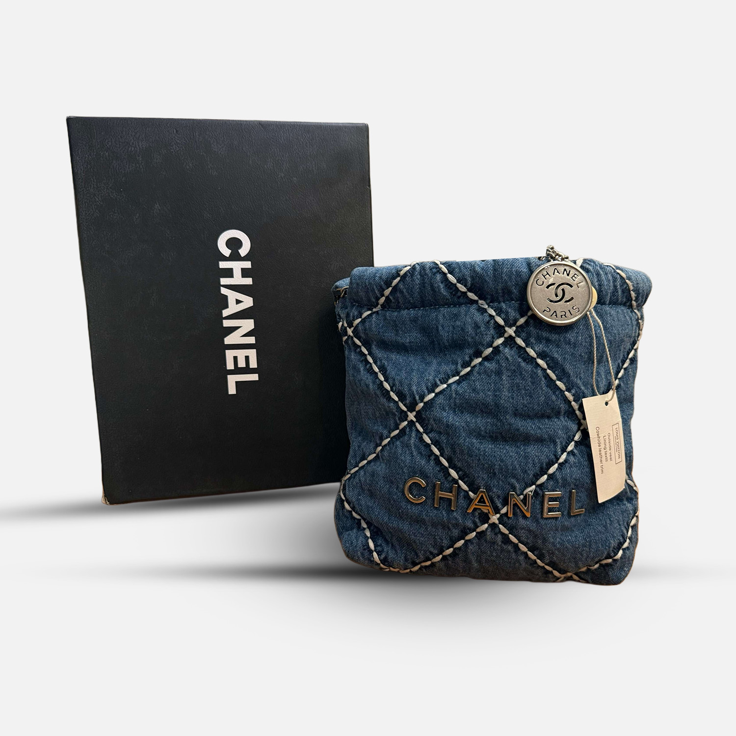 Chanel Denim Quilted Handbag