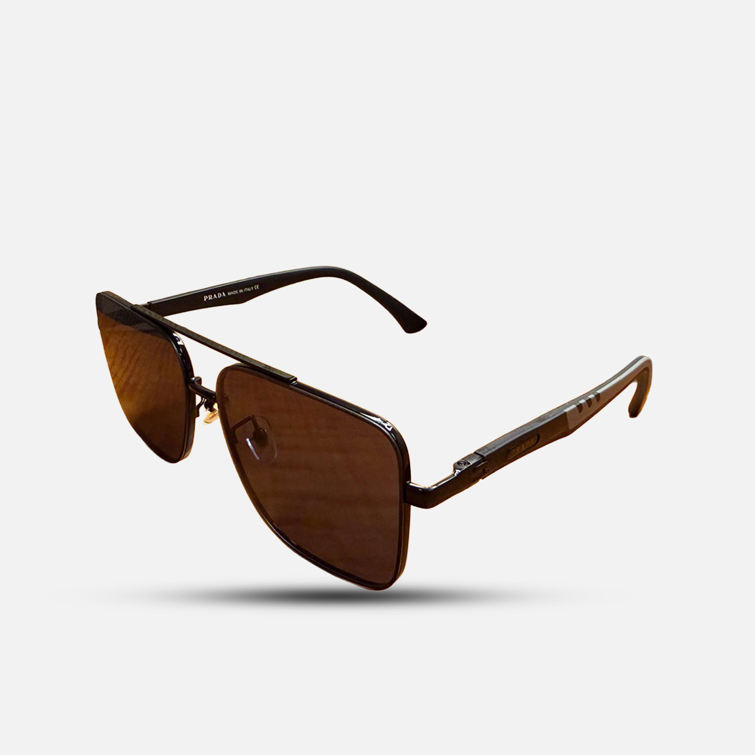 PRADA Brown Designer Sunglasses