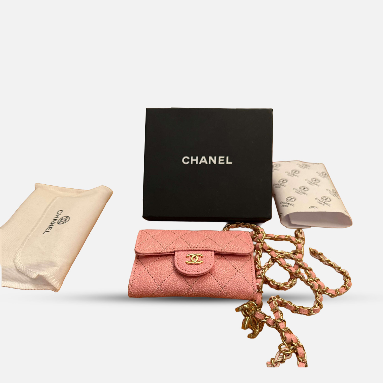 Chanel Pink Quilted Mini Purse