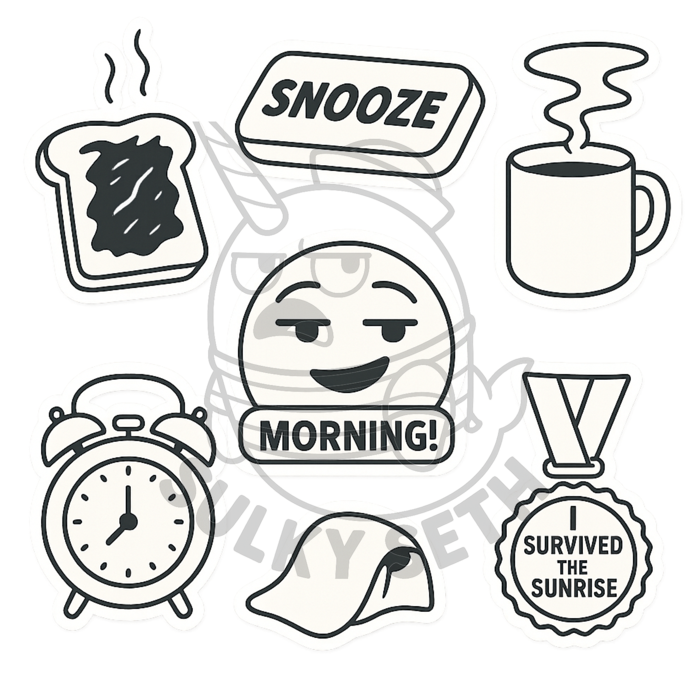 Salty as Fox: Sulky Seth Sticker Pack