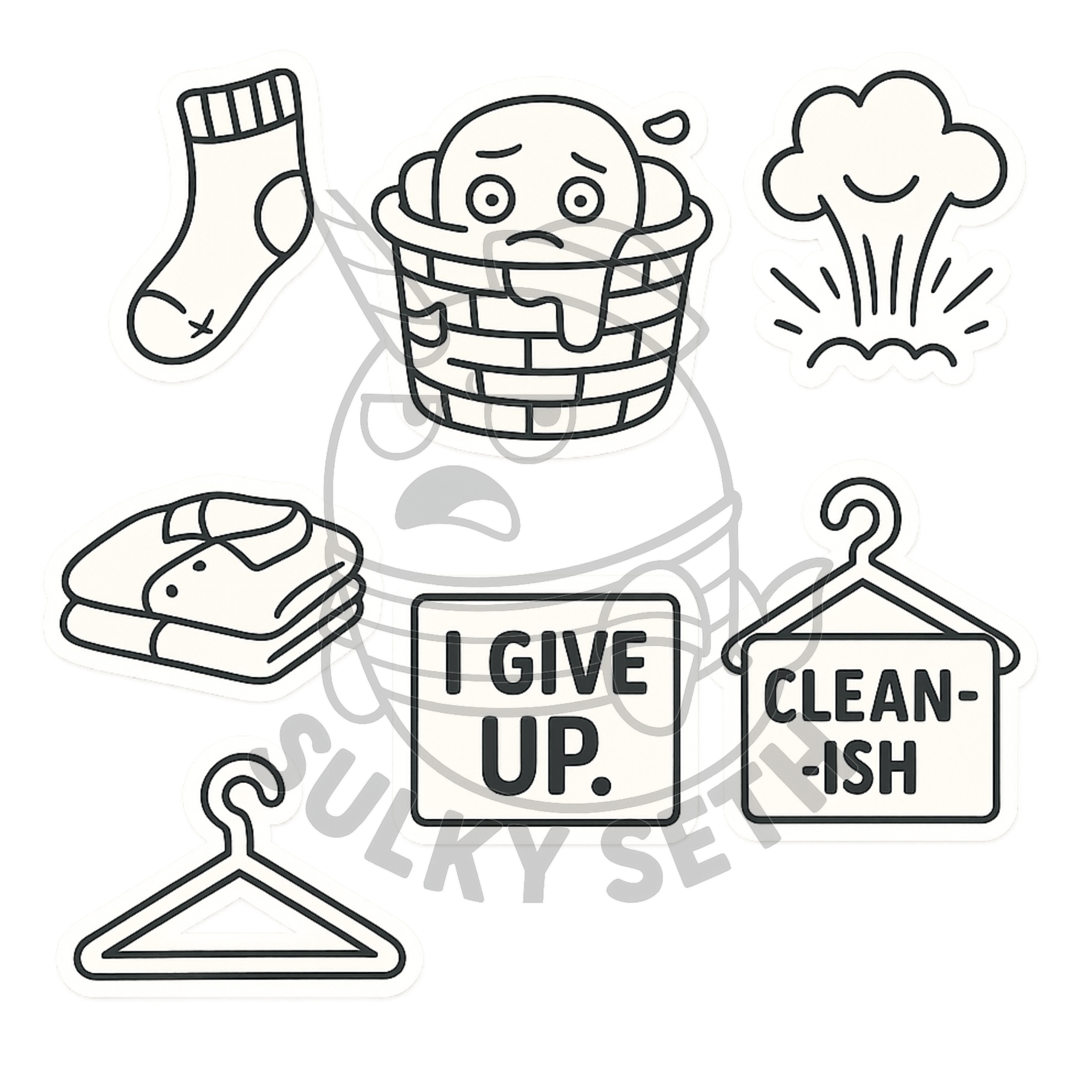 Salty as Fox: Sulky Seth Sticker Pack