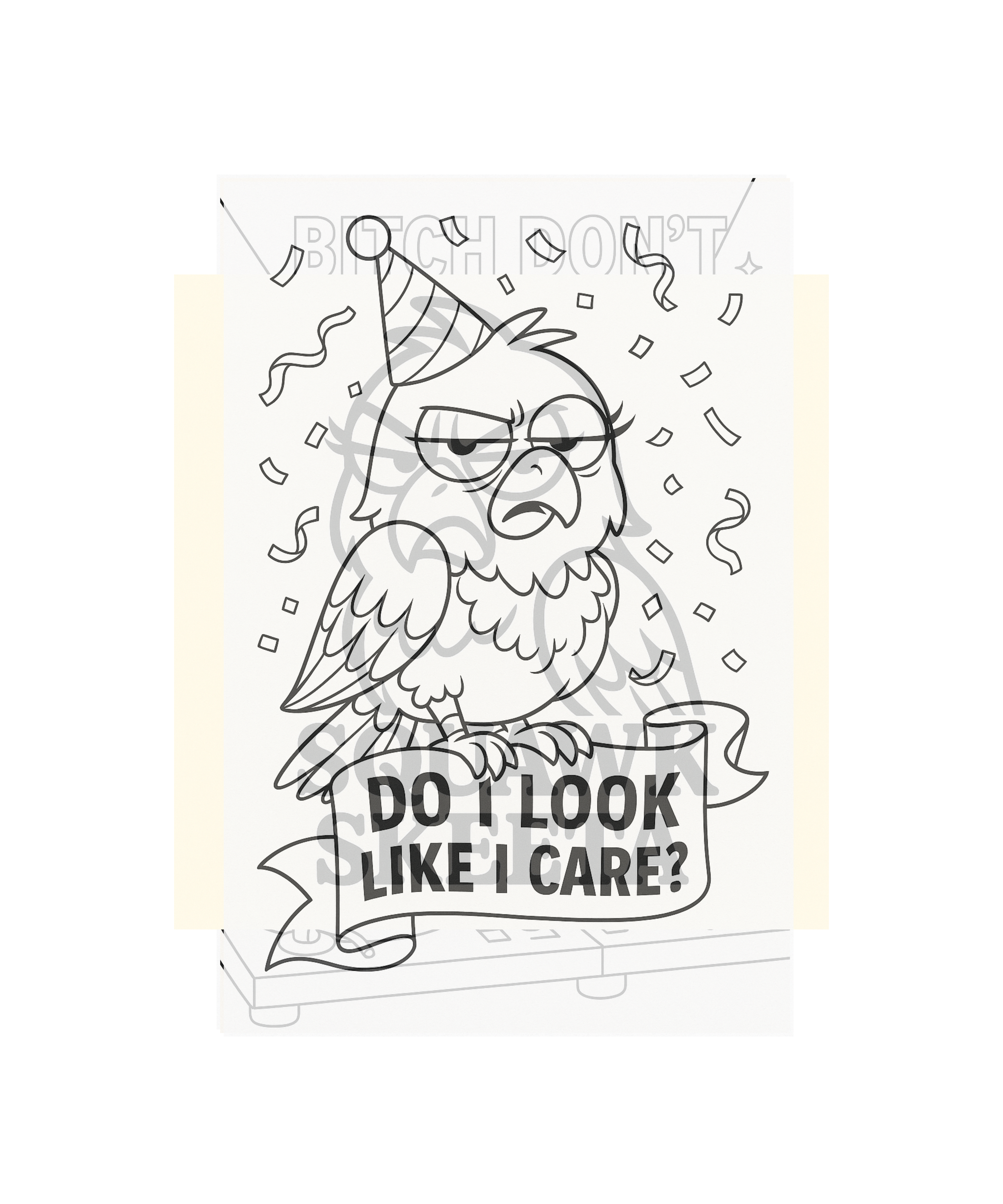 Squawk Skeeta: Snark & Shade — A Coloring Book for the Bold