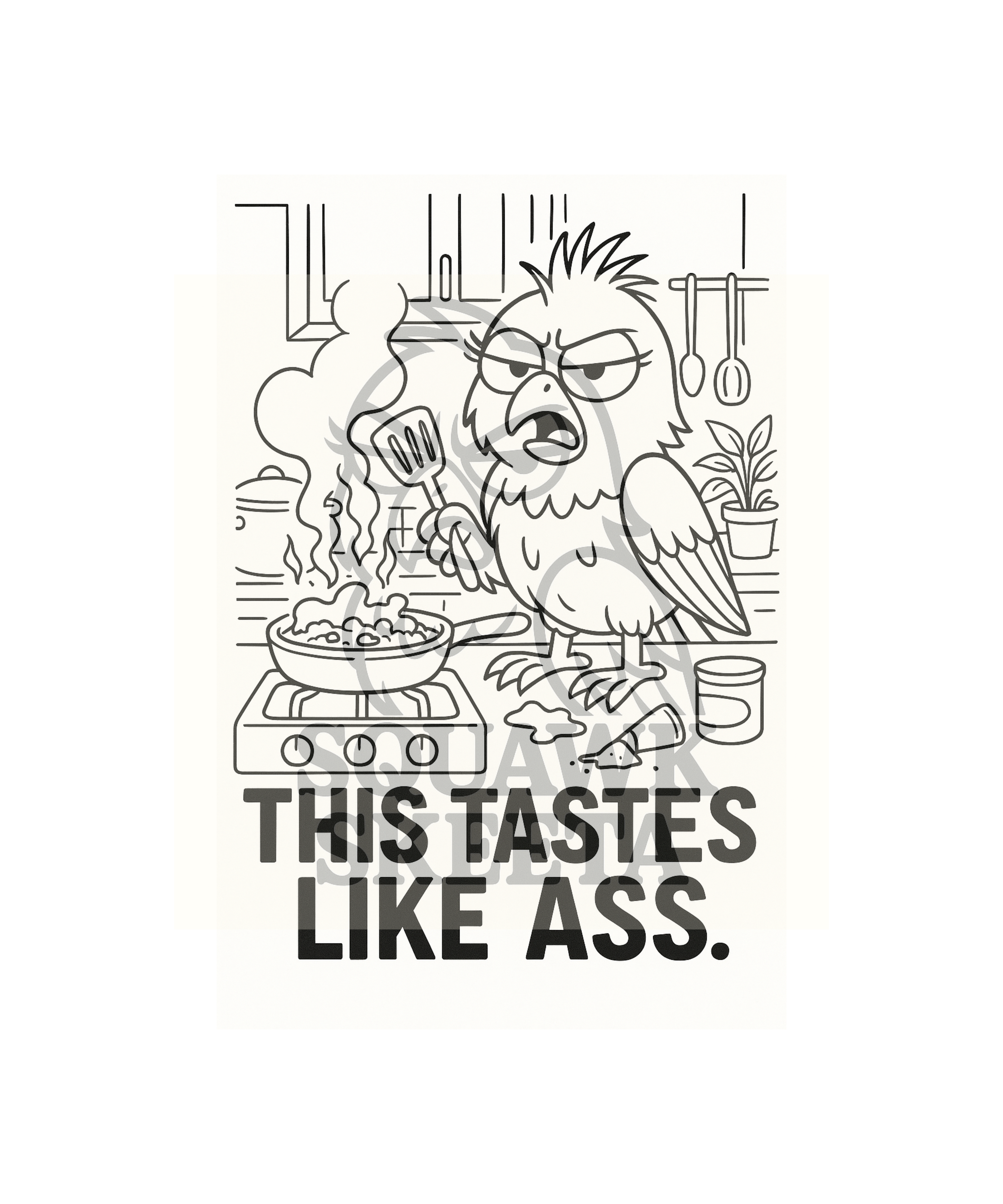 Squawk Skeeta: Snark & Shade — A Coloring Book for the Bold