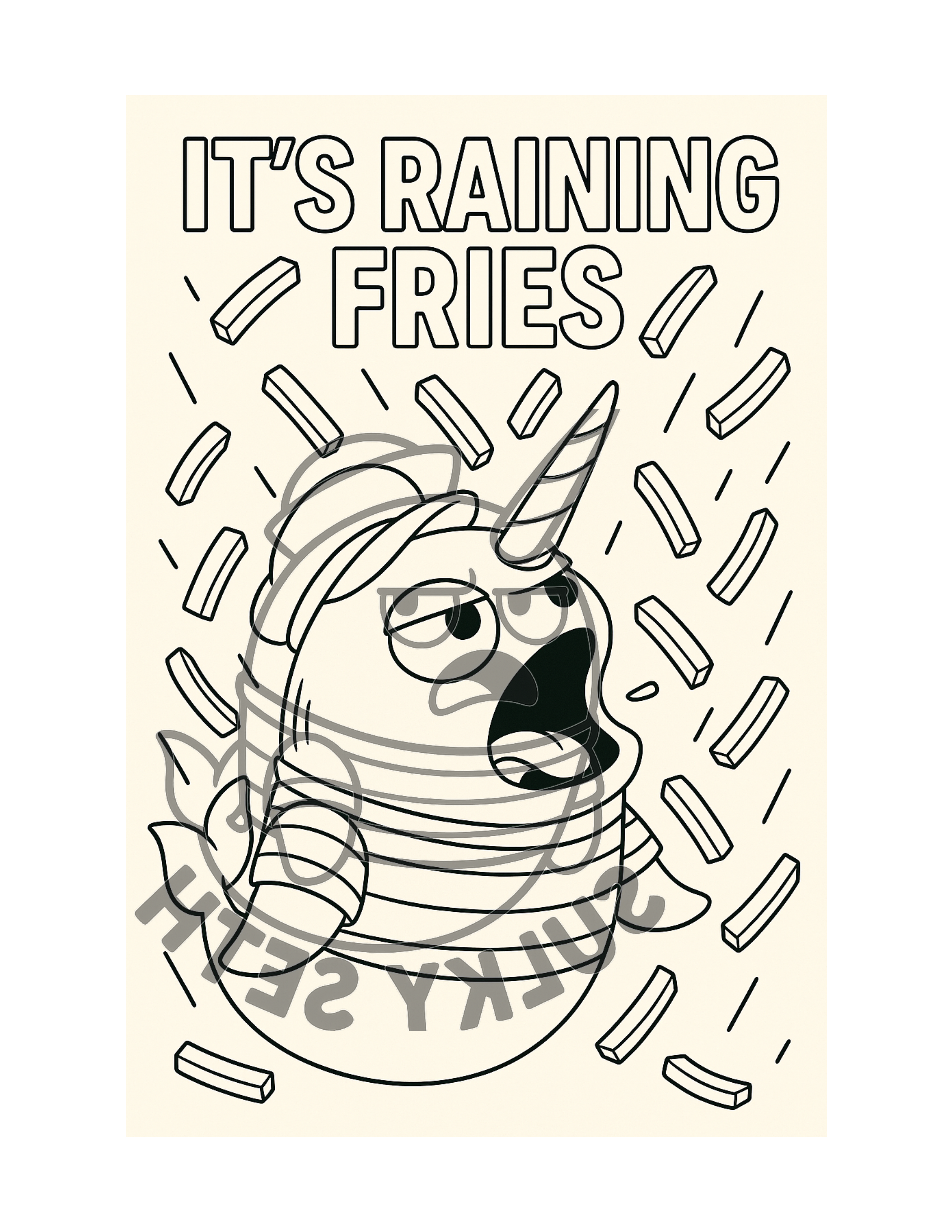 😒🖤 Sulky Seth Bundle: Coloring Book & Digital Sticker Pack