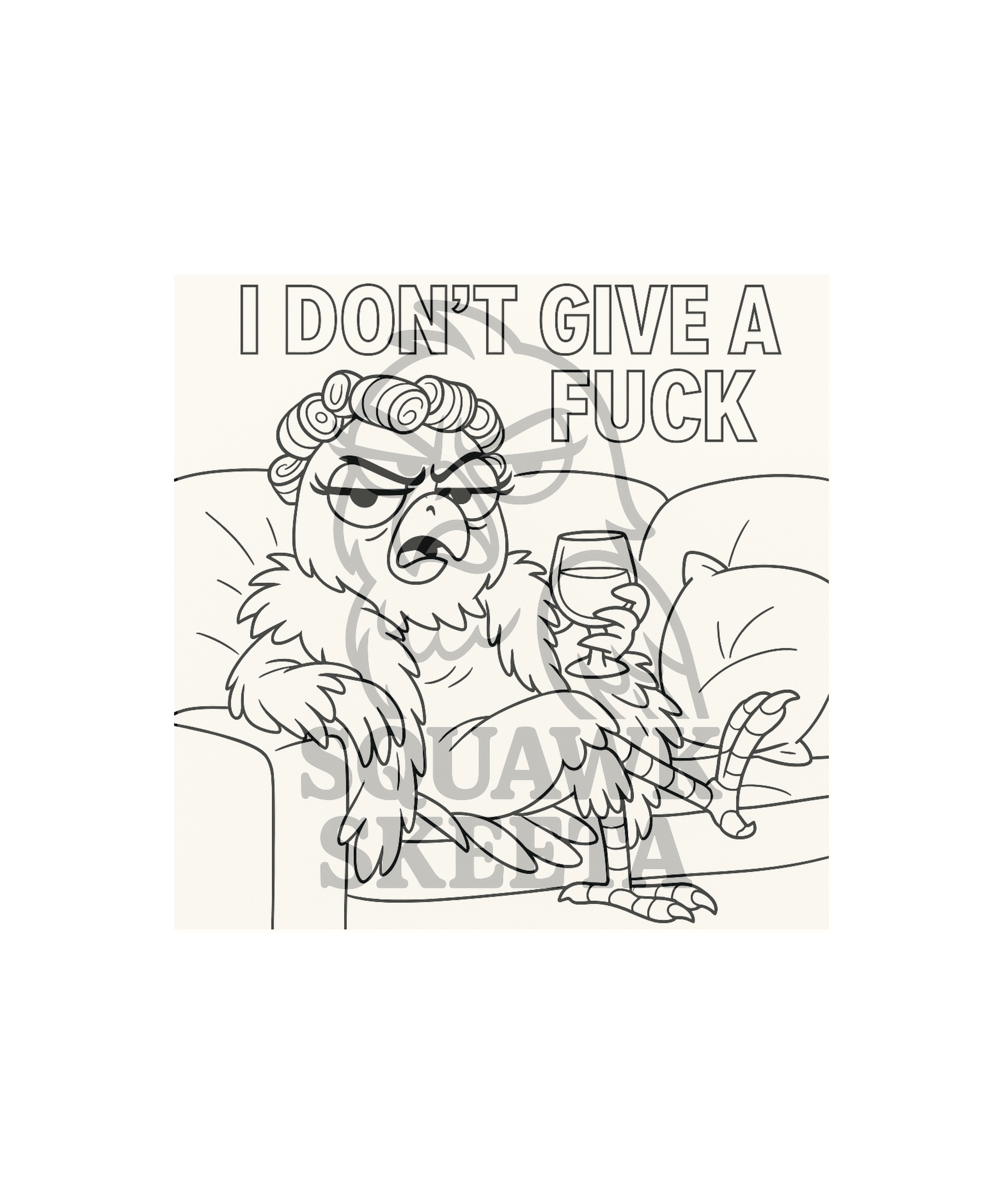 Squawk Skeeta Bundle ~Digital Coloring Book & Sticker Pack~