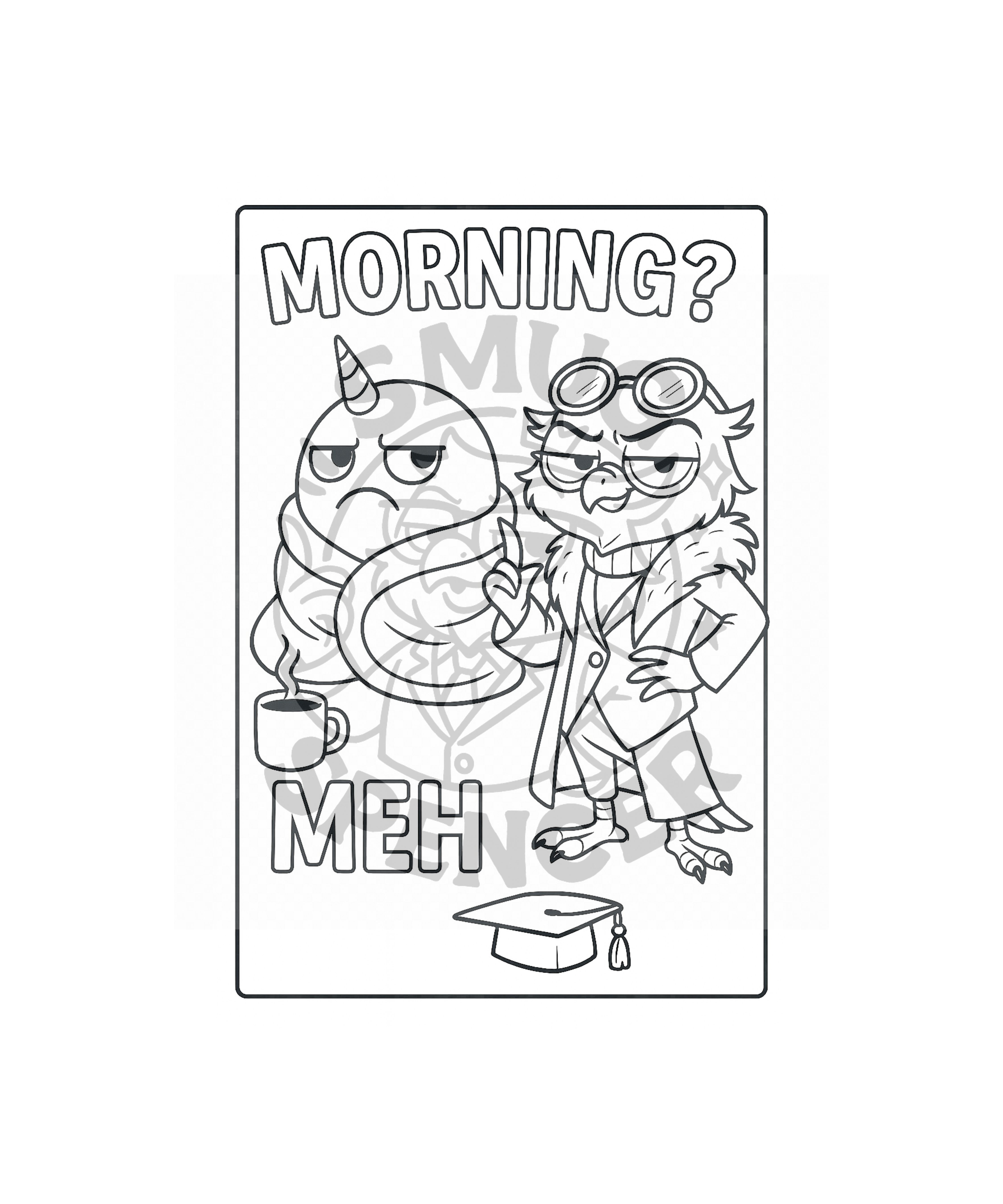 Smug Spencer: Coloring with Attitude