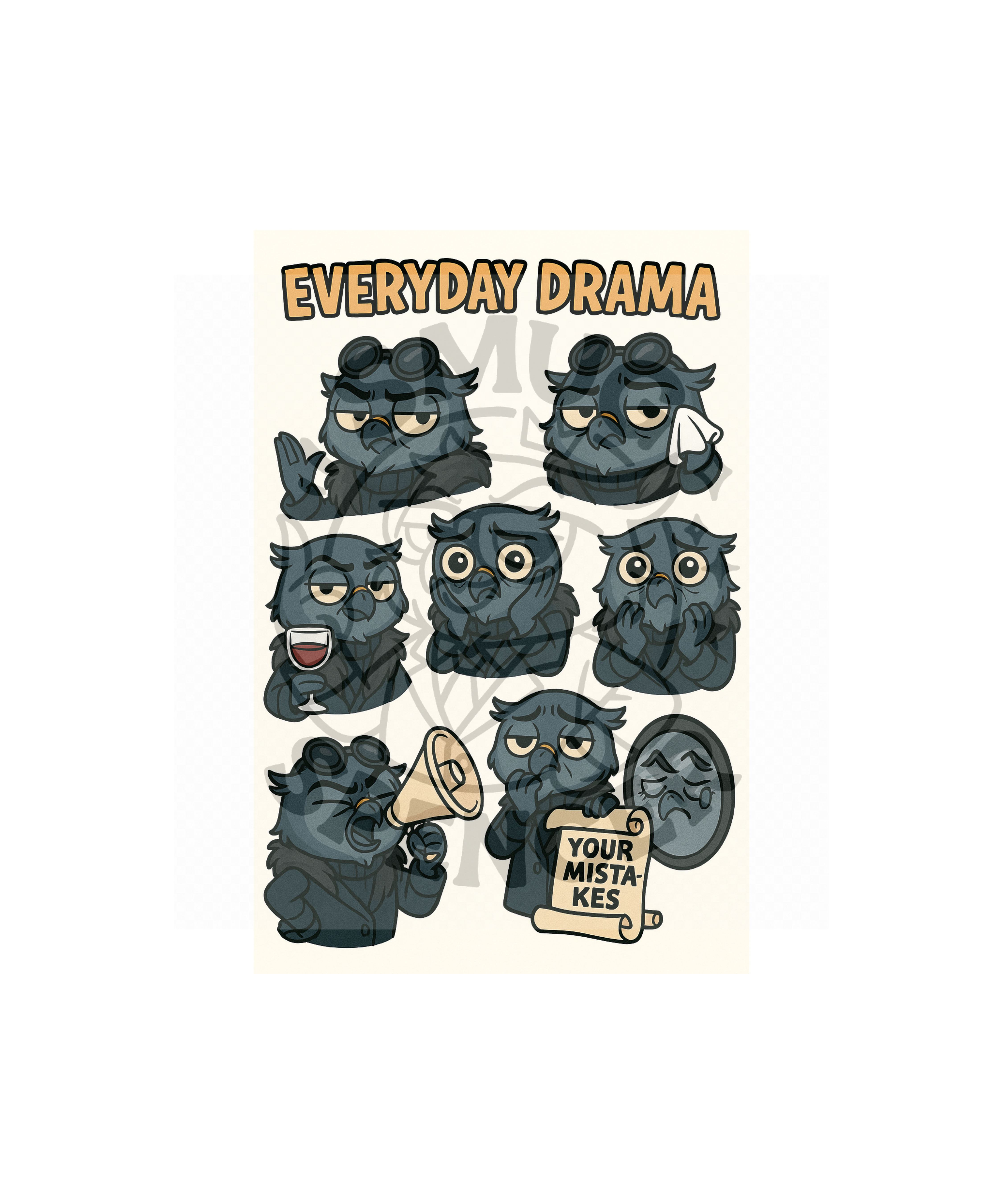 Smug Spencer Sticker Pack: Unbothered, Unapologetic, Unflappable