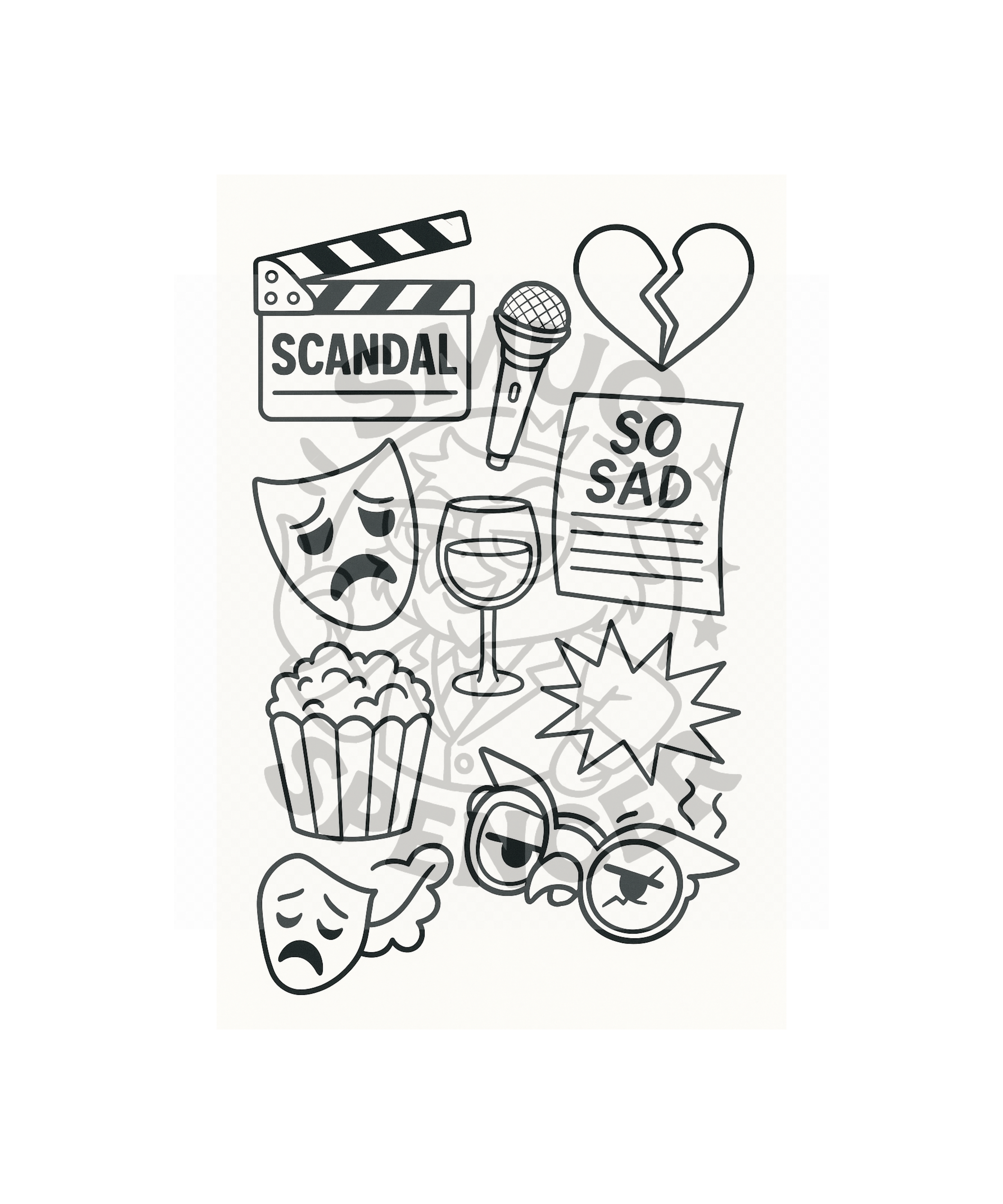 Smug Spencer Sticker Pack: Unbothered, Unapologetic, Unflappable