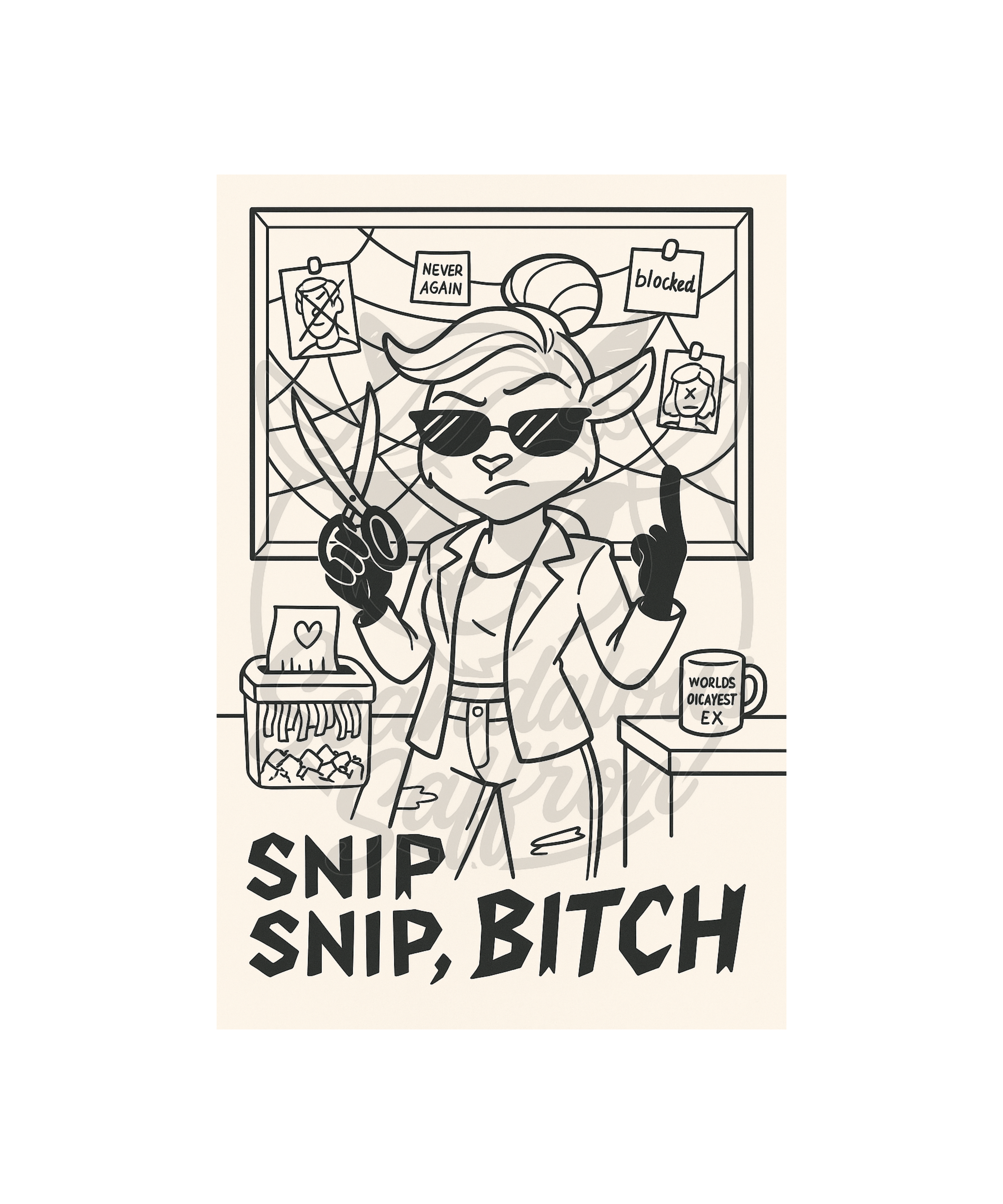 Scandalous Saffron’s Guide to Surviving Life (Barely) – Digital Coloring Book