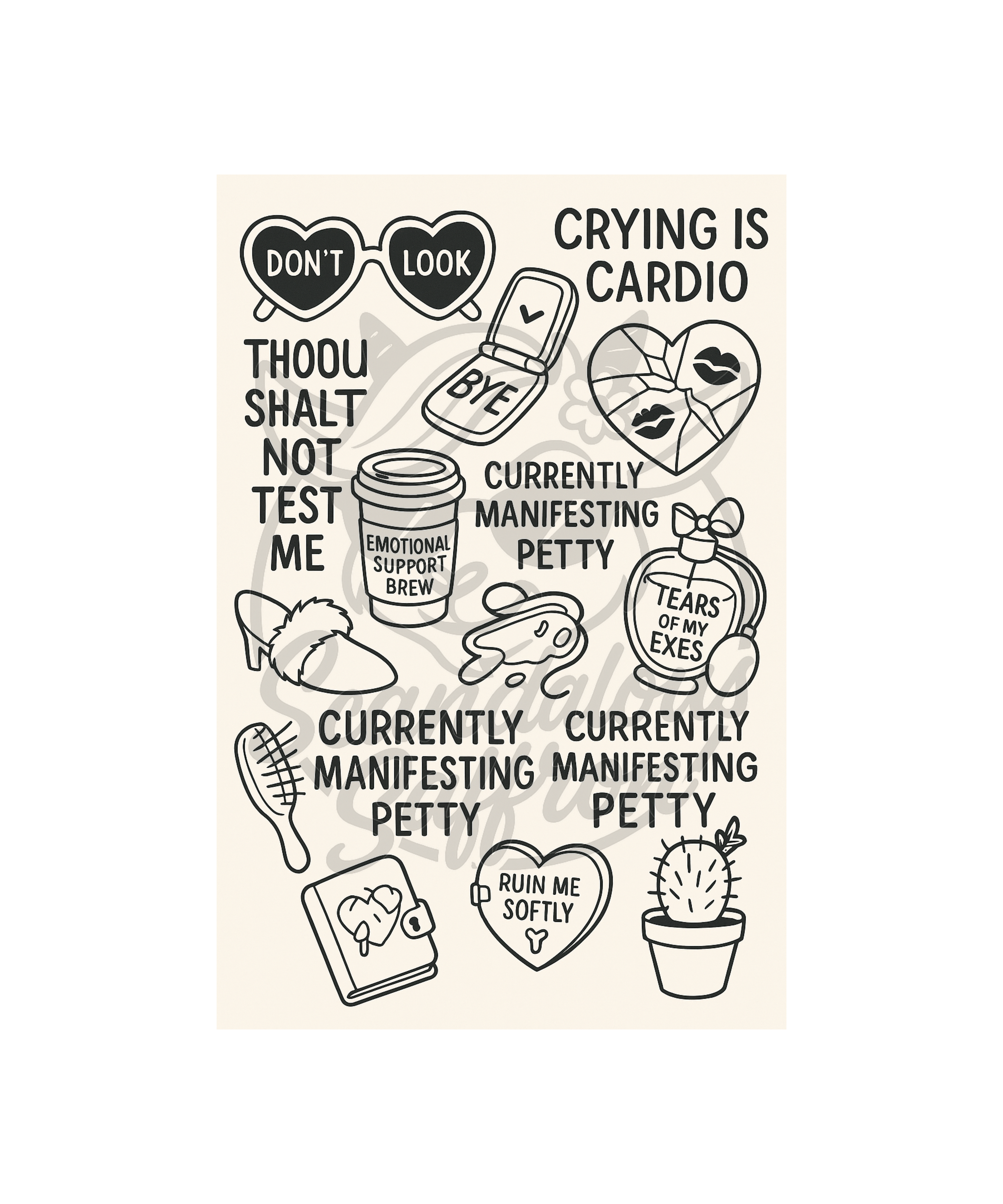 Scandalous Saffron Sticker Packs