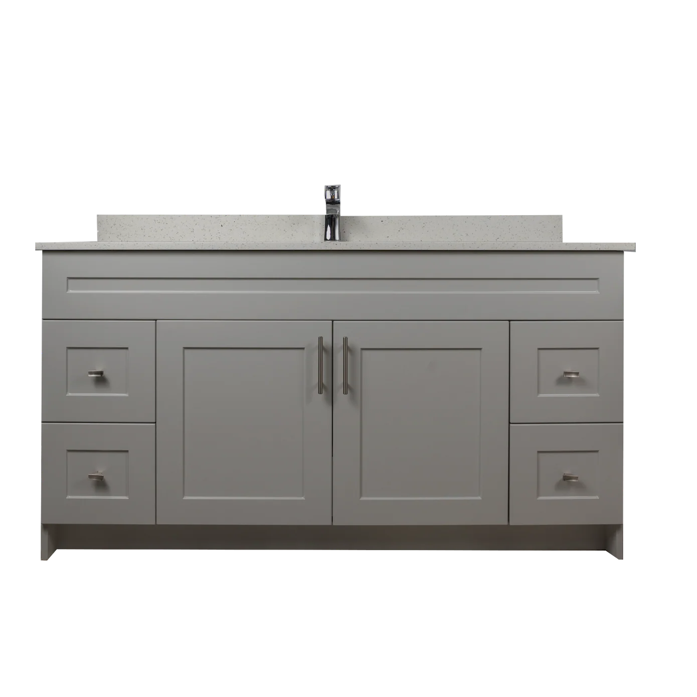 60" MDF Single Sink Vanity - Shaker Style