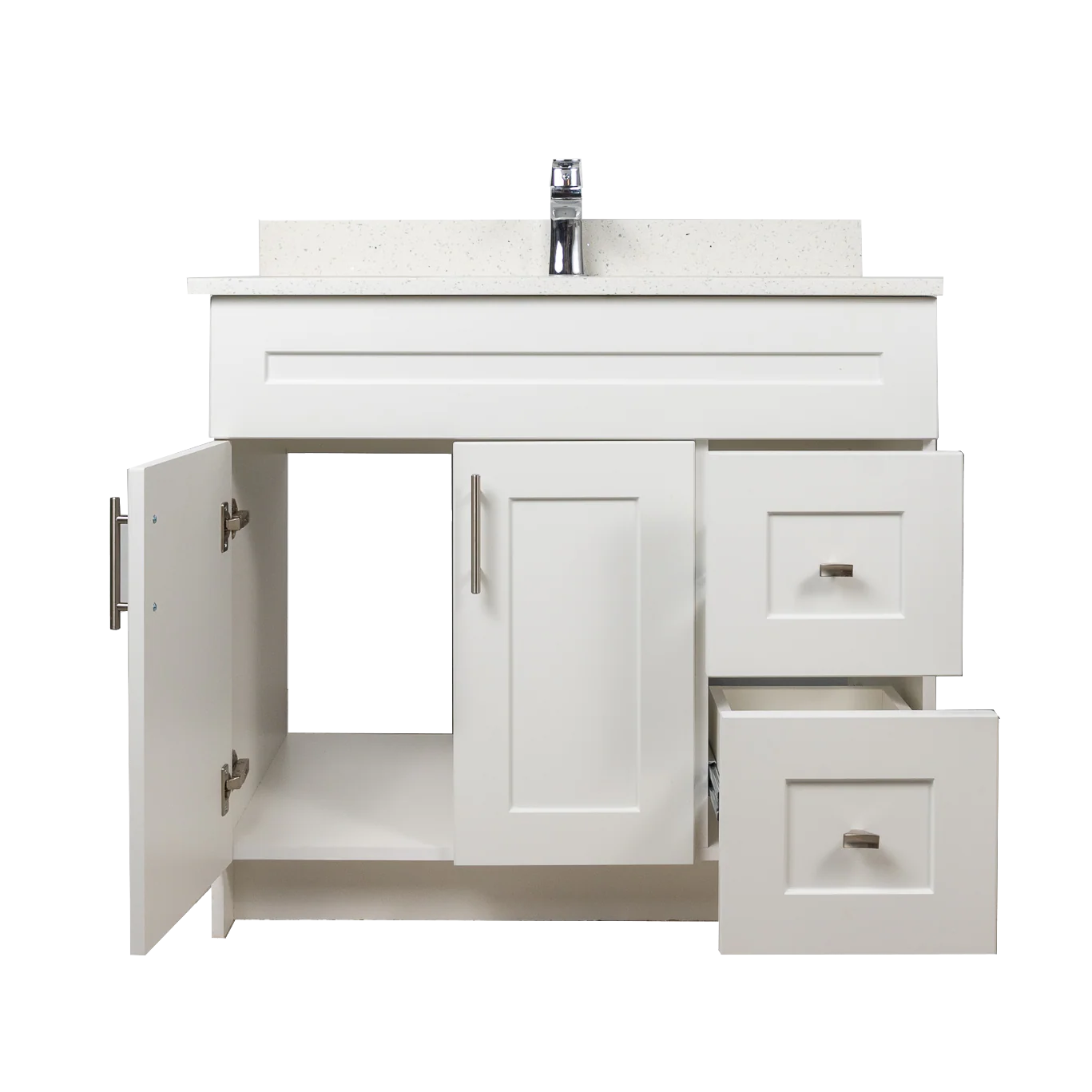 36" MDF With Drawers Vanity - Shaker Style