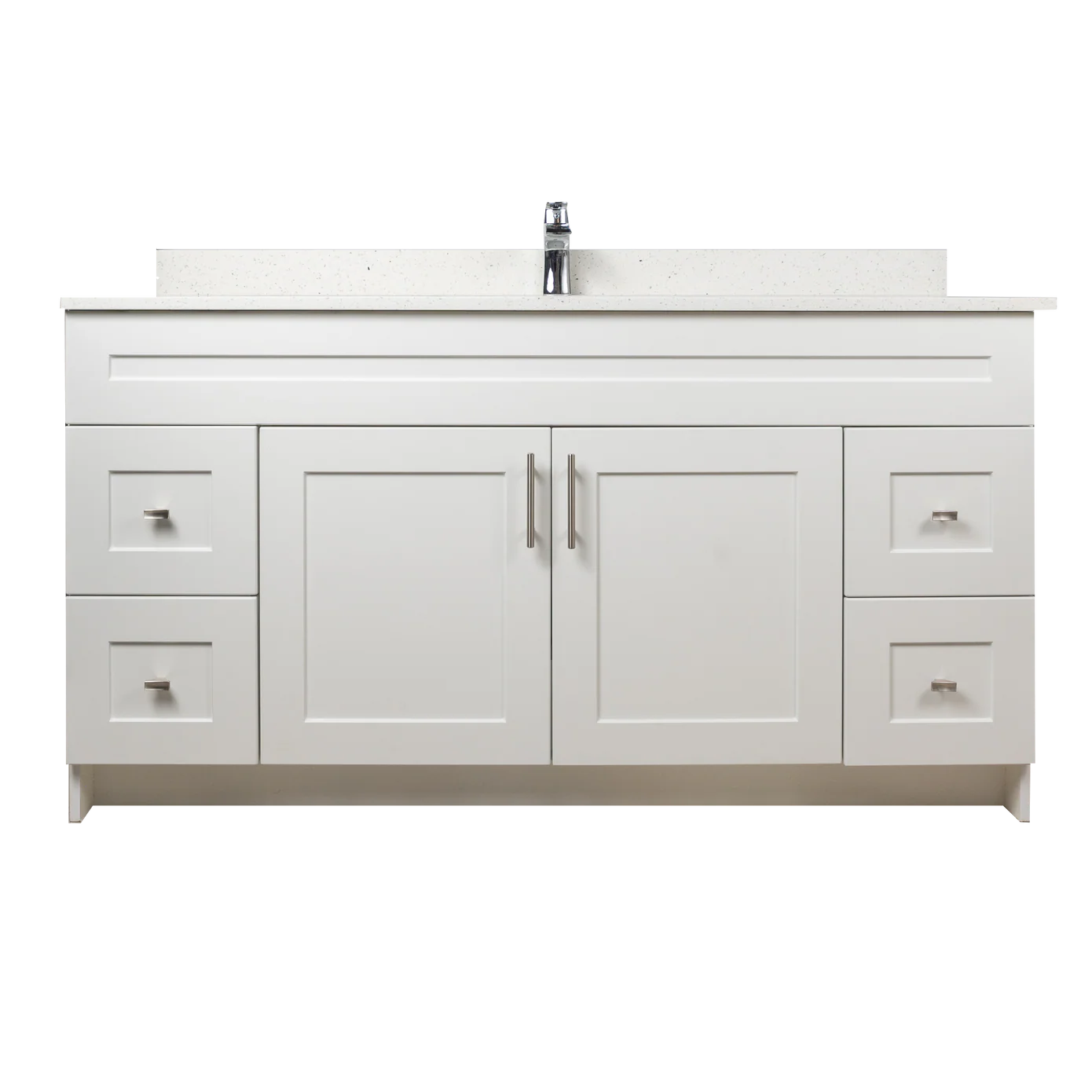 60" MDF Single Sink Vanity - Shaker Style