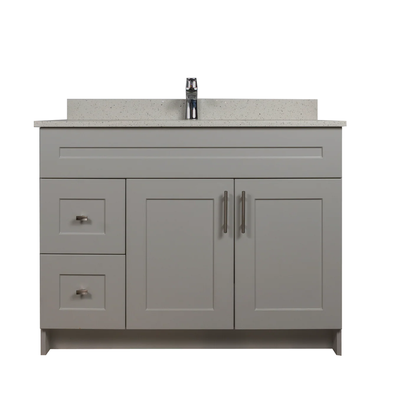 42" MDF Vanity With Drawers - Shaker Style