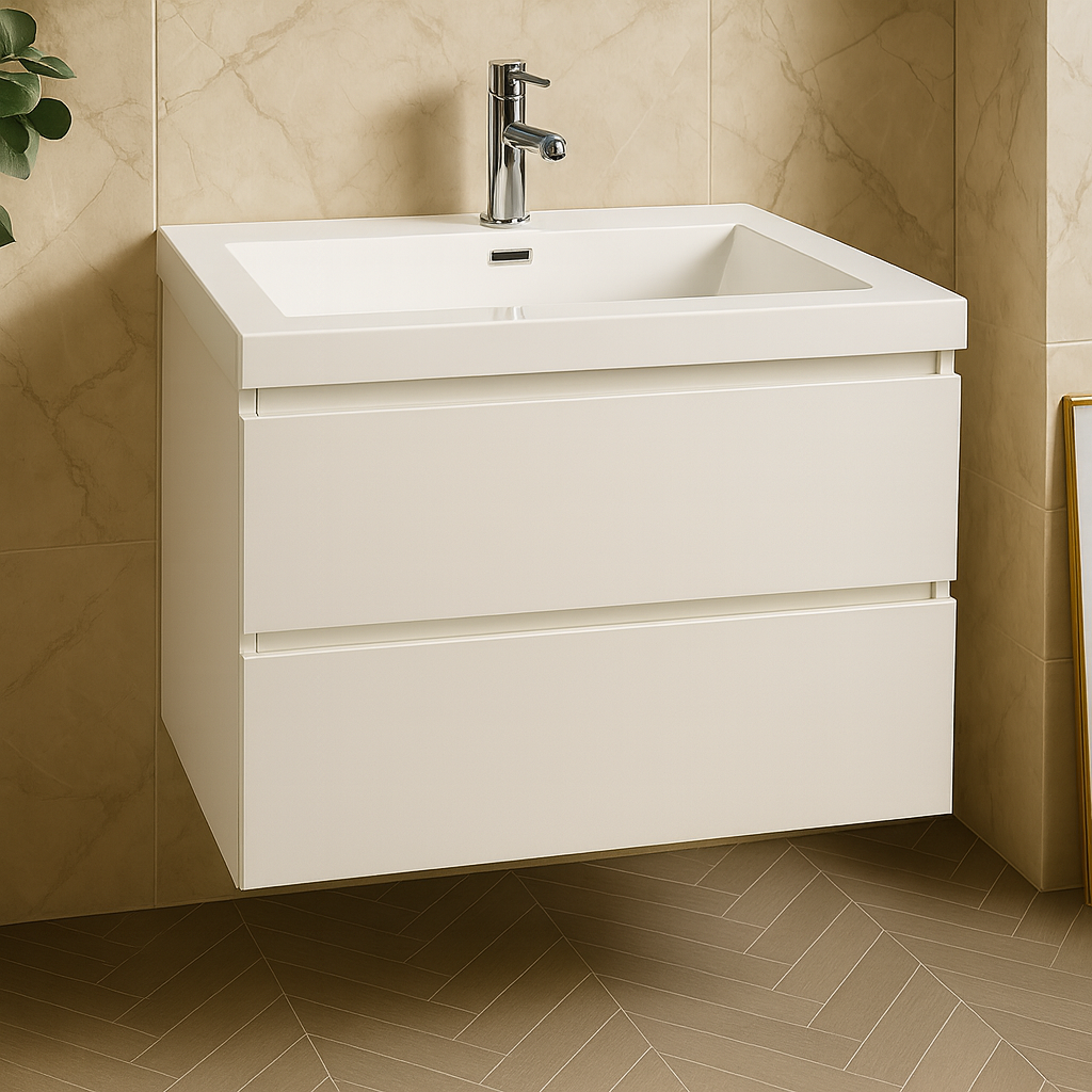 36" Floating Vanity with Two Drawers