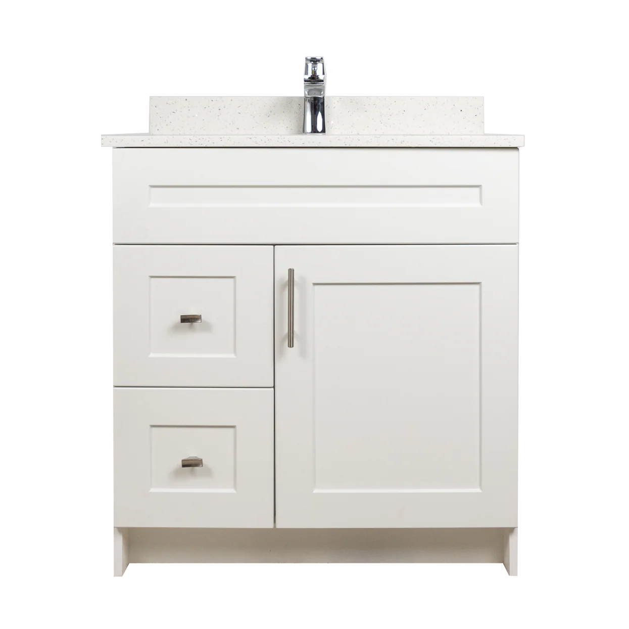30" MDF With Drawer Vanity - Shaker Style