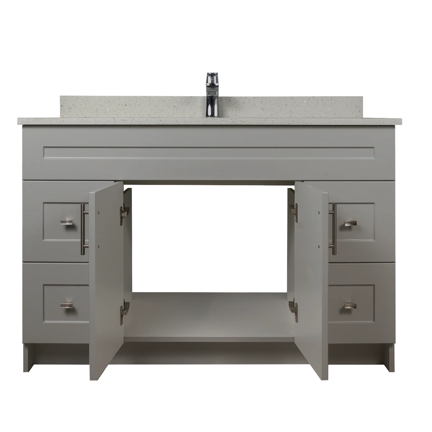 48" MDF Vanity With Drawers - Shaker Style