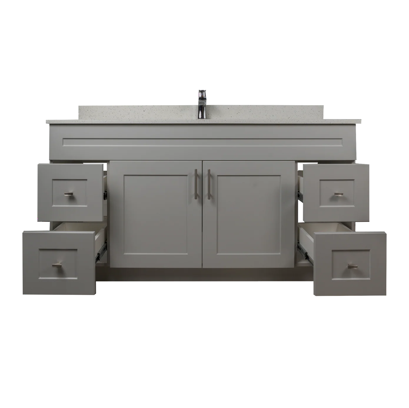 60" MDF Single Sink Vanity - Shaker Style