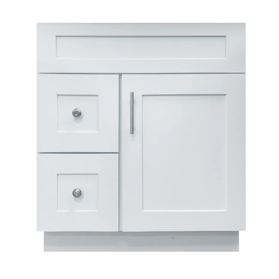 30" Wood Vanity With Drawers - Shaker
