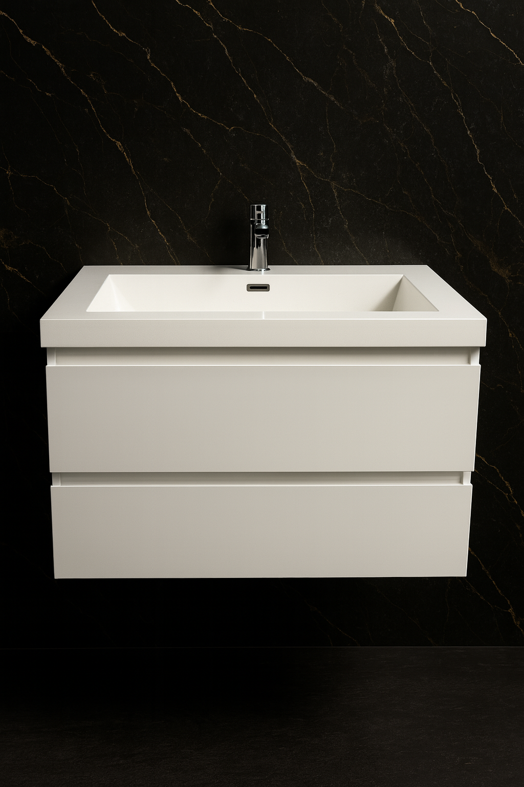 24" Single vanity with Two Drawers